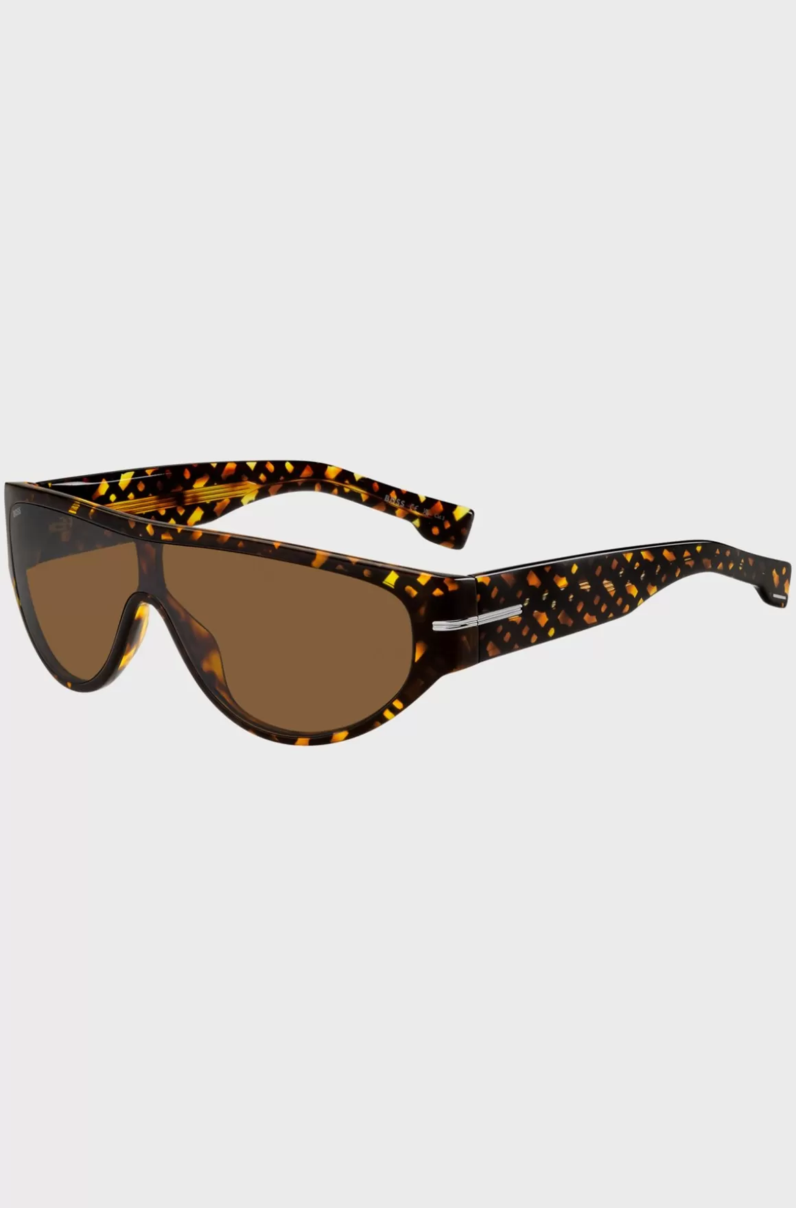 HUGO BOSS Acetat-solbriller Med Monogrammønster I Maskestil