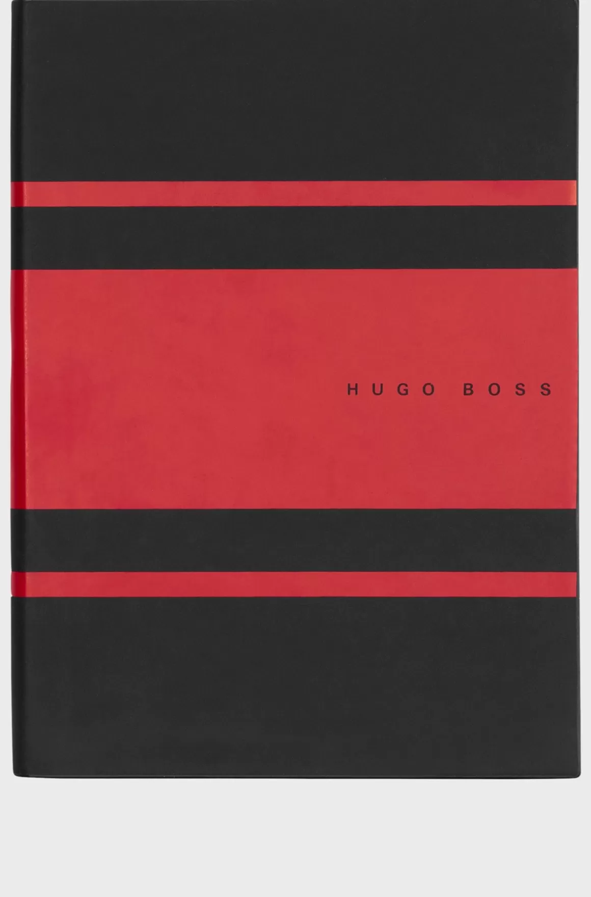 HUGO BOSS A5-notesbog I Imiteret Læder Med Røde Striber