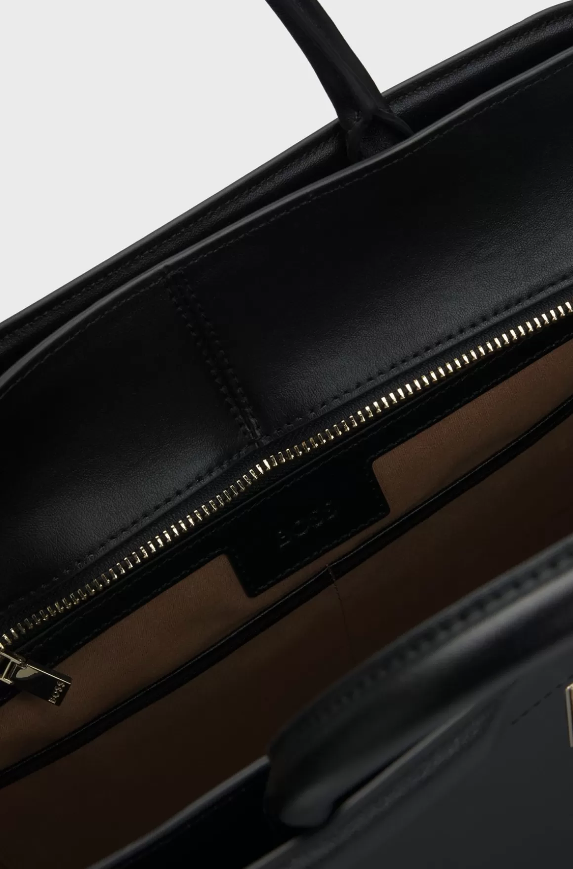 HUGO BOSS Ariell Tote Bag I Læder Med Udtagelig Pouch