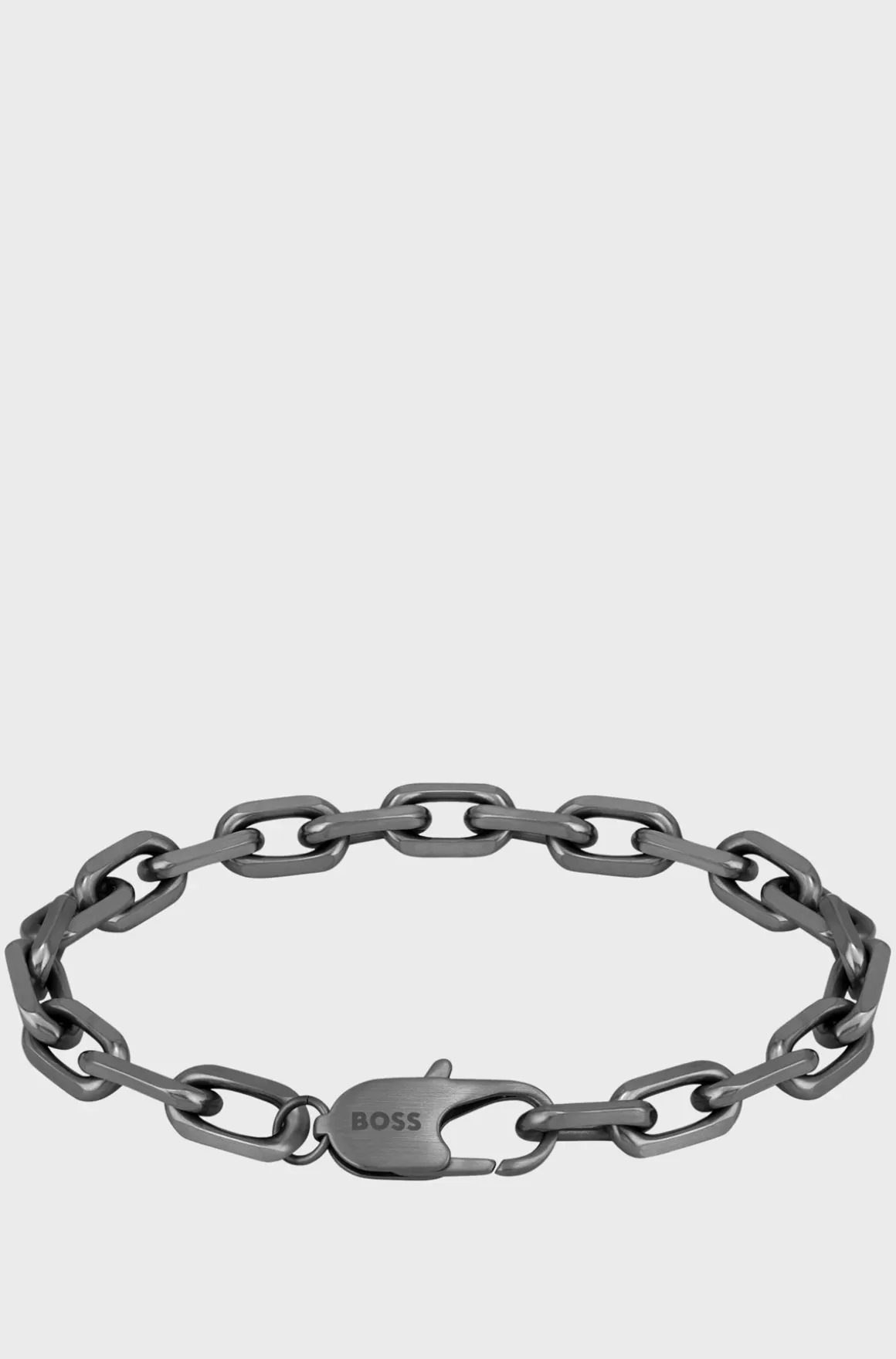 HUGO BOSS Armbånd Af Gråbelagt Stål Med Brandet Spænde