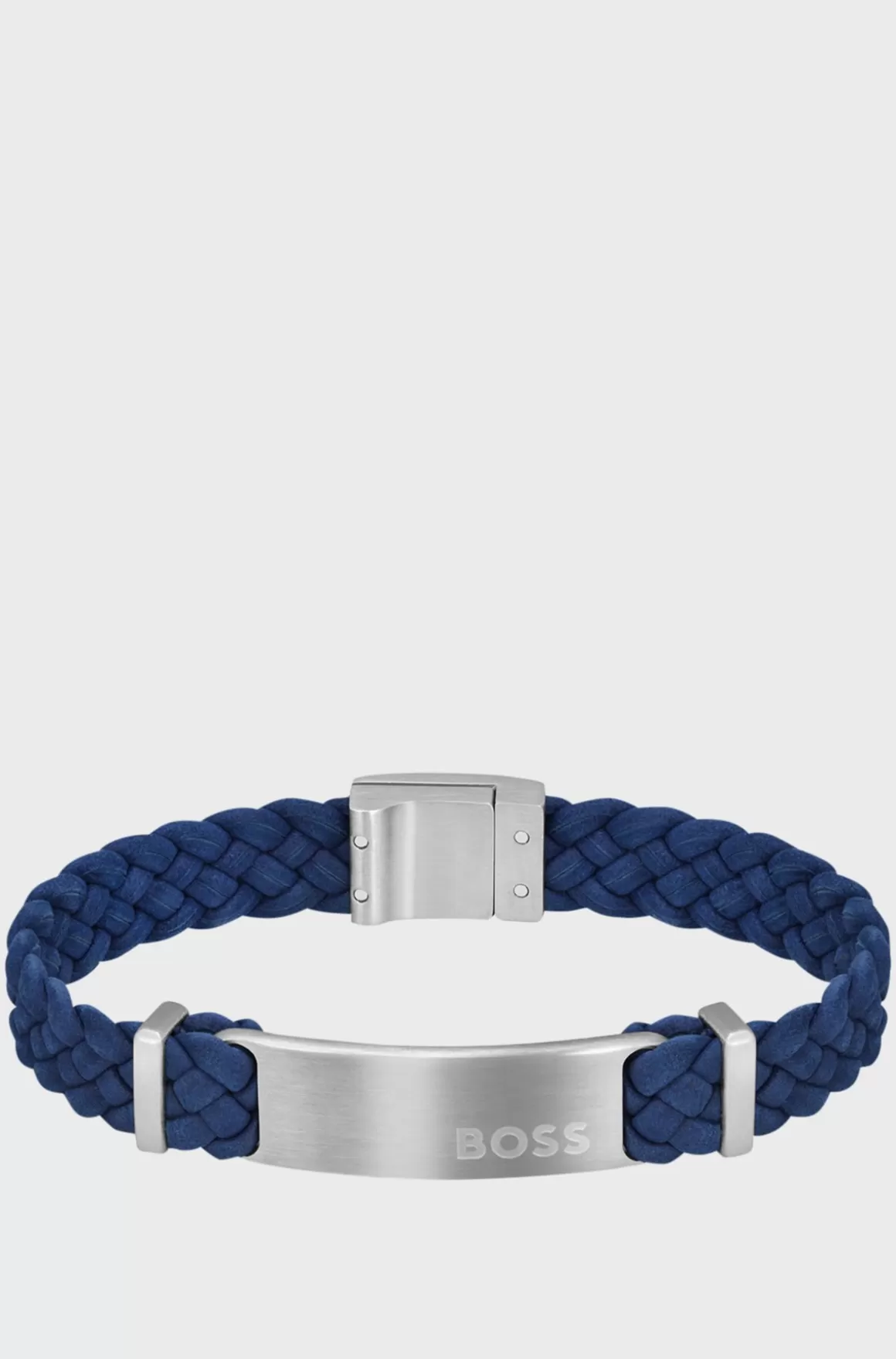 HUGO BOSS Armbånd I t Flettet Ruskind Med Logoplade