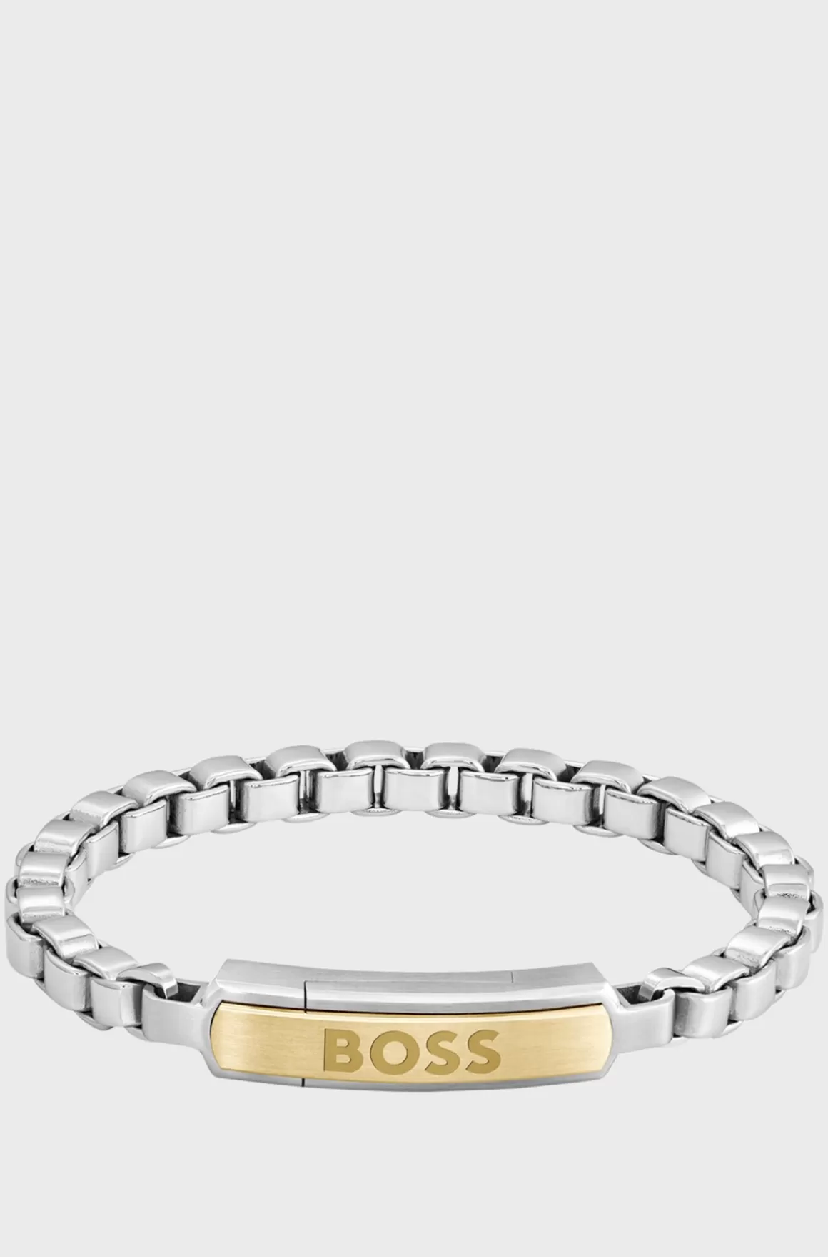 HUGO BOSS Armbånd Med Guldfarvet Logoplade