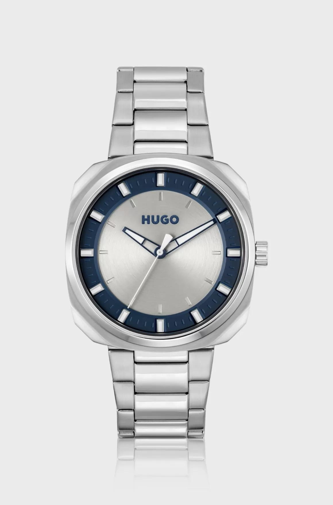 HUGO BOSS Armbåndsur Med Kæderem Og Tofarvet Urskive