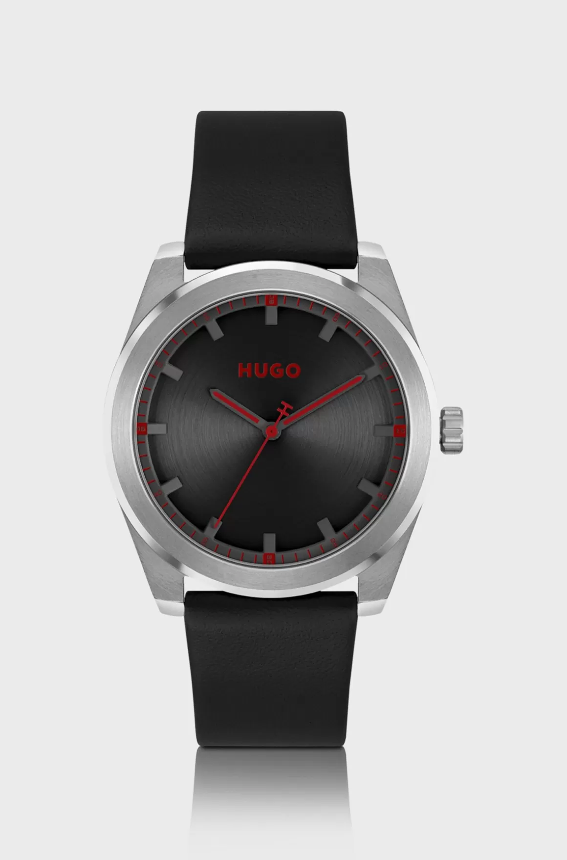 HUGO BOSS Armbåndsur Med Læderrem Og Urskive
