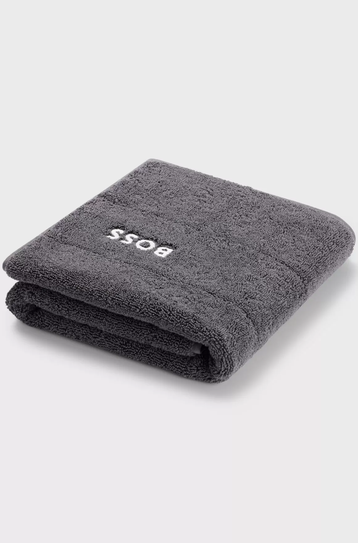 HUGO BOSS Bademåtte I Bomuld Med Broderet Logo I Kontrastfarve