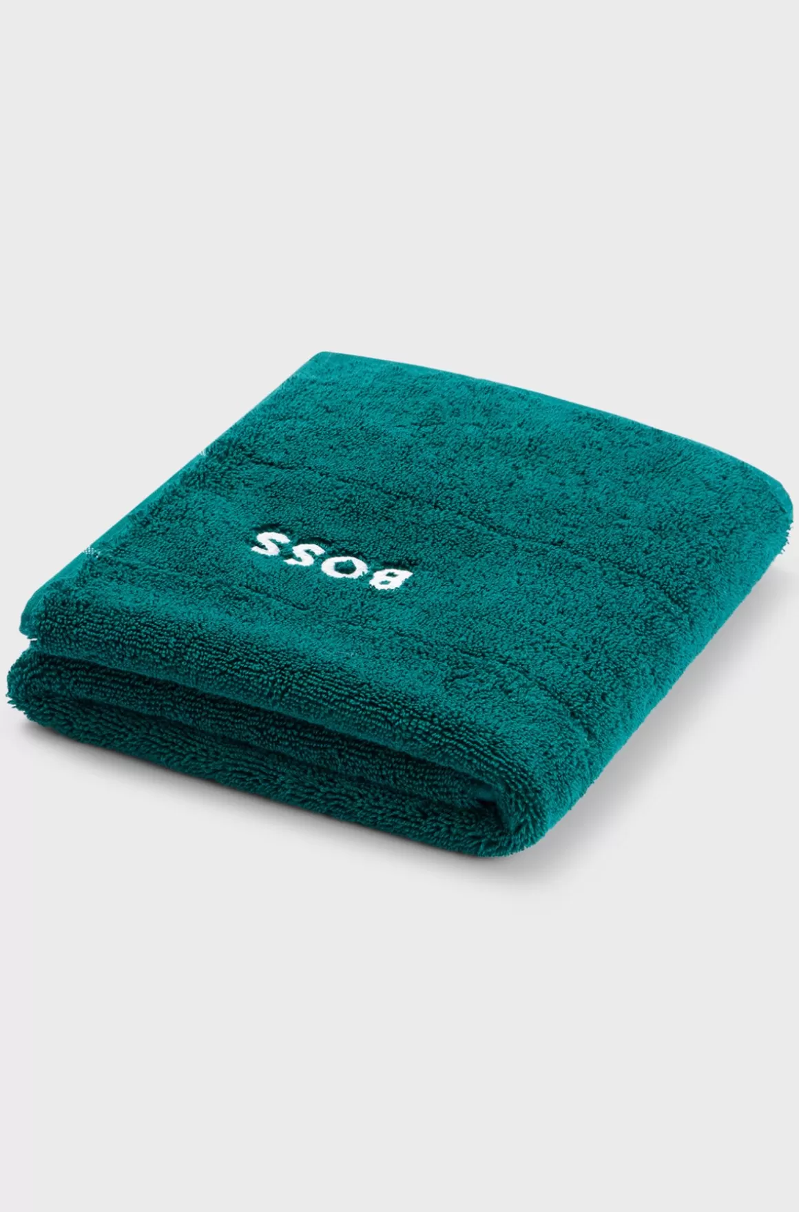 HUGO BOSS Bademåtte I Bomuld Med Broderet Logo I Kontrastfarve