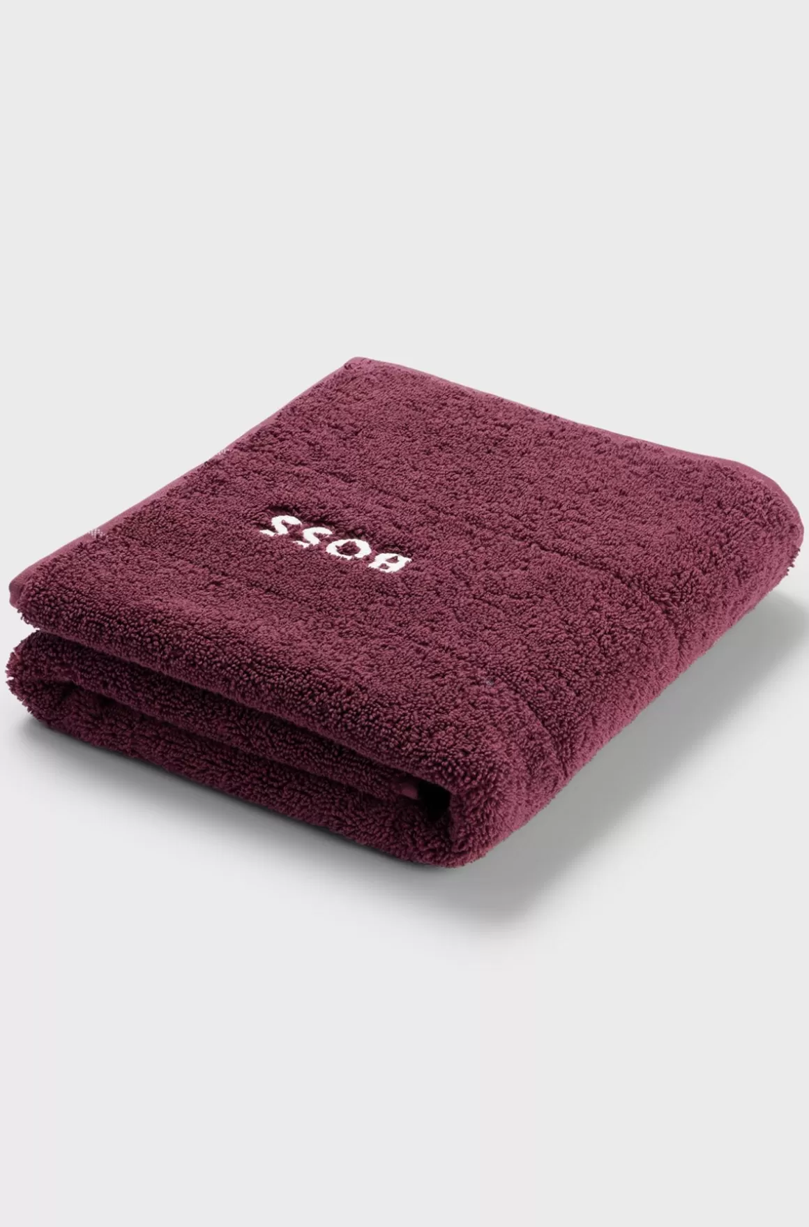 HUGO BOSS Bademåtte I Bomuld Med Broderet Logo I Kontrastfarve