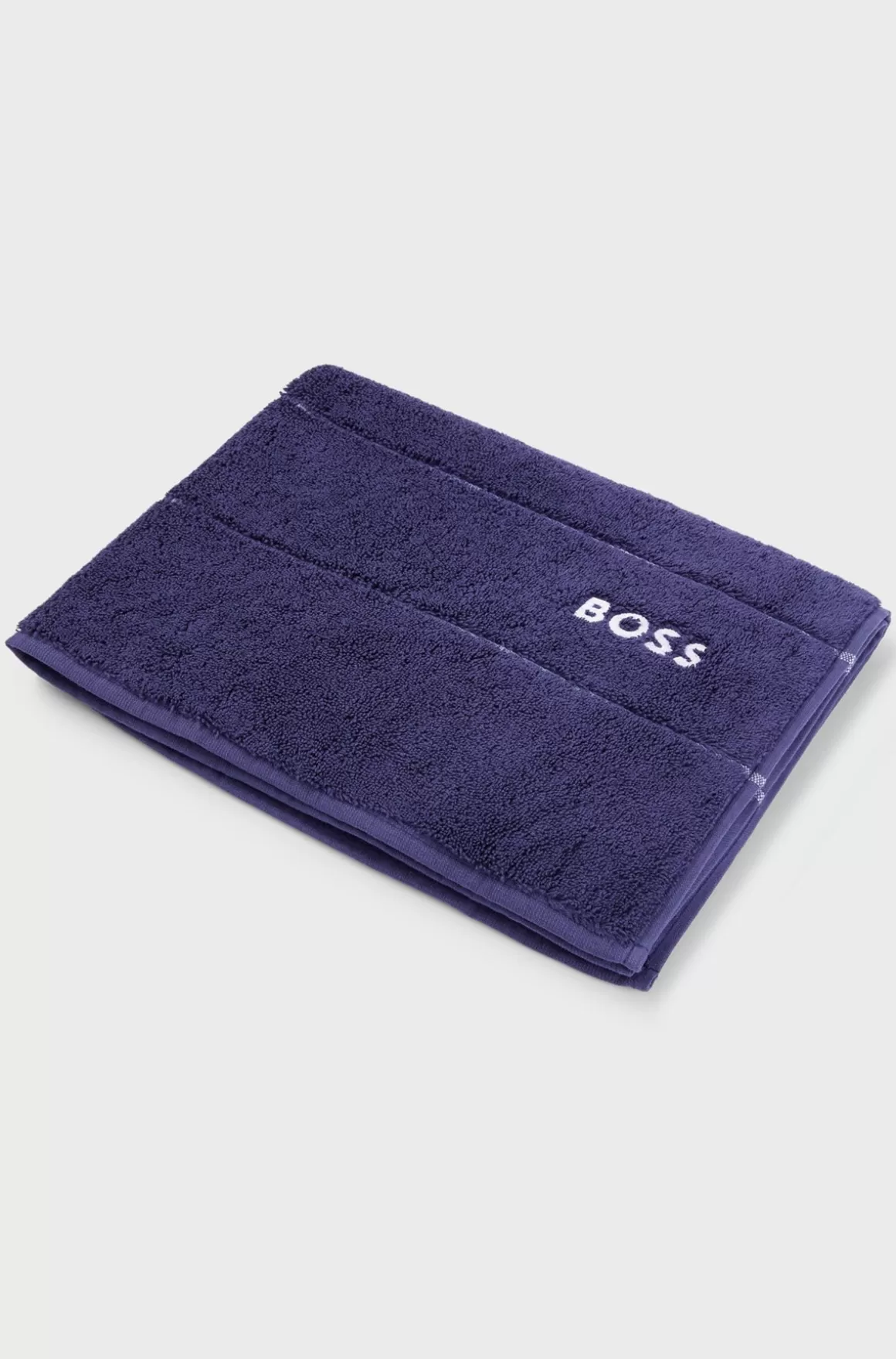 HUGO BOSS Bademåtte I Bomuld Med Broderet Logo I Kontrastfarve