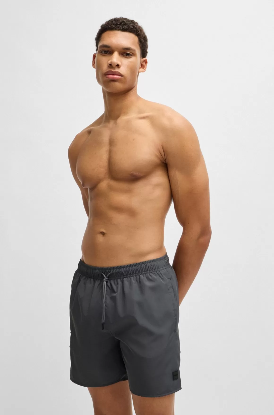 HUGO BOSS Badeshorts Med Cargolomme Og Logomærkat