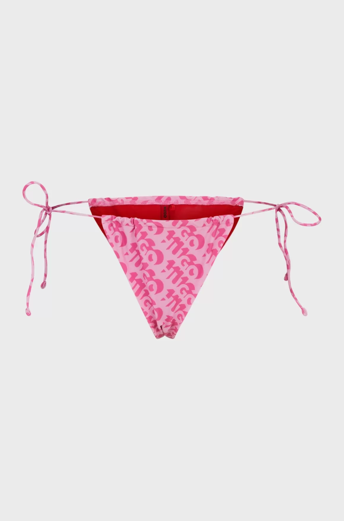 HUGO BOSS Bikiniunderdel, Der Bindes I Siden, Med Gentaget Logoprint