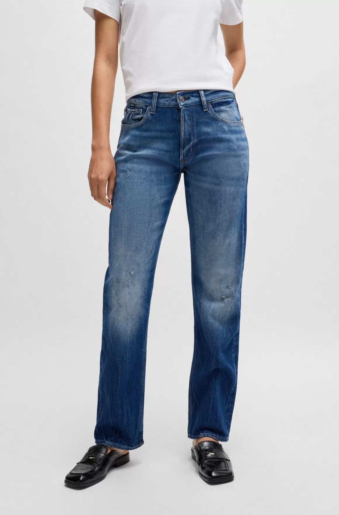 HUGO BOSS Jeans I Behagelig Denim Med Stræk