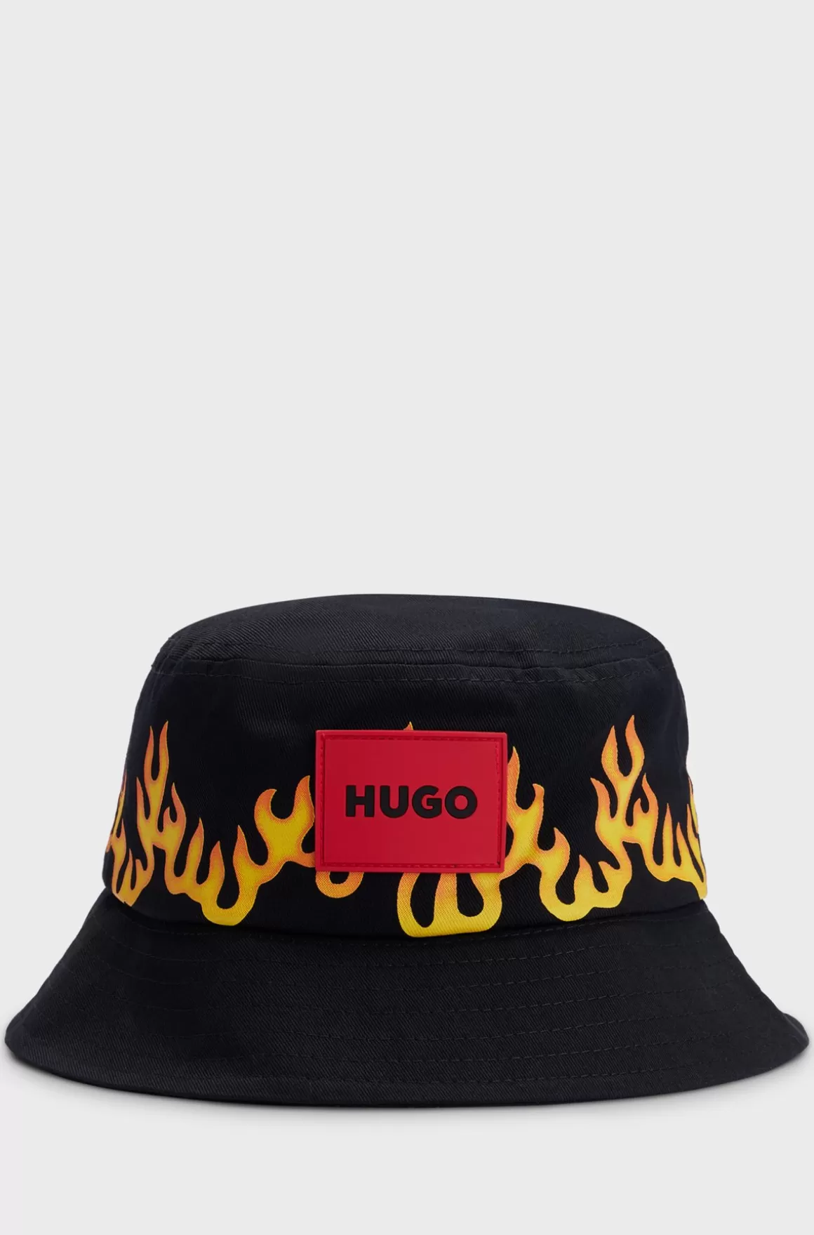Børn HUGO BOSS Bøllehat Til Børn I Bomuldskanvas Med Flammegrafik