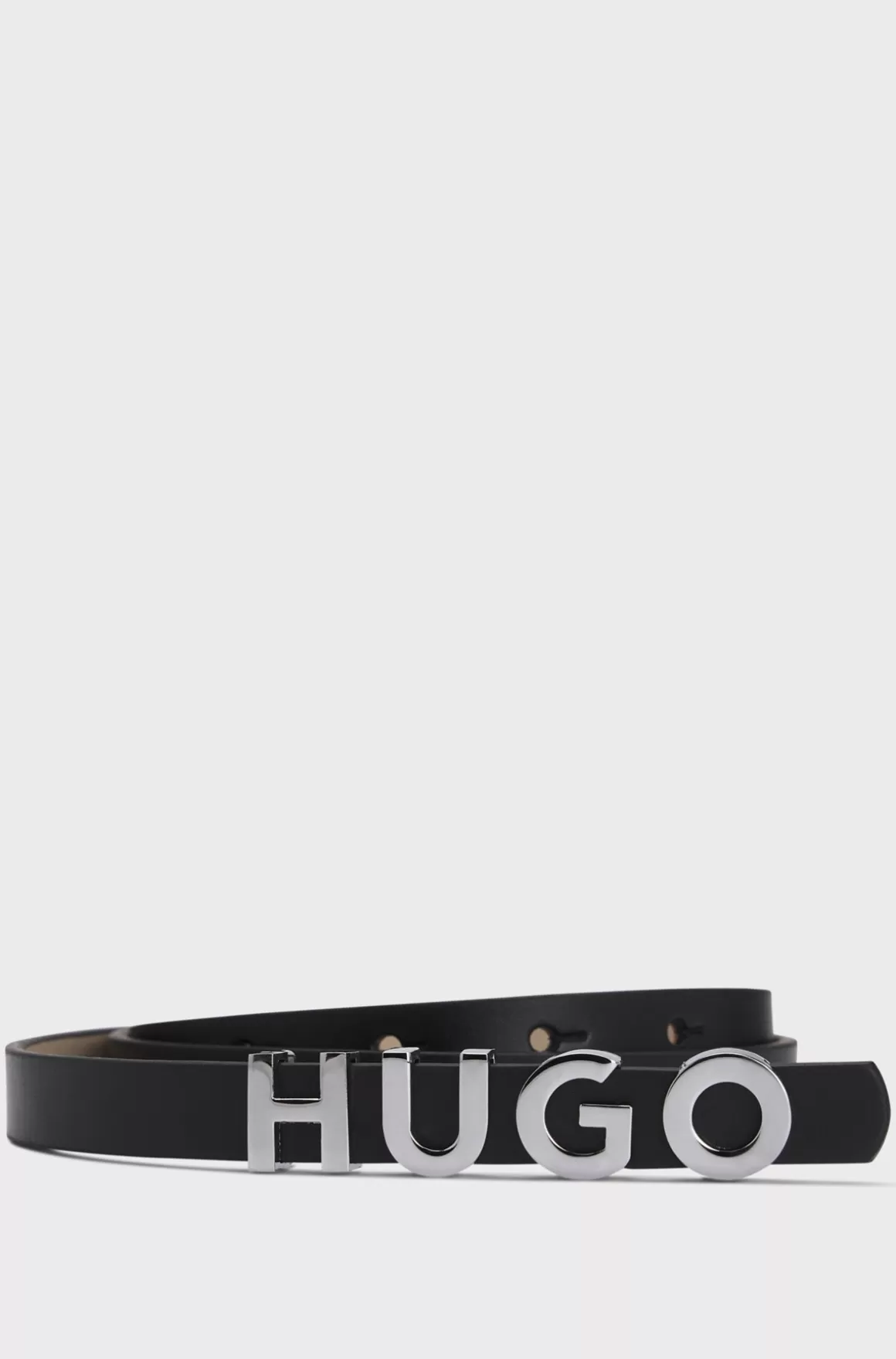 HUGO BOSS Bælte I Italiensk Læder Med Logospænde