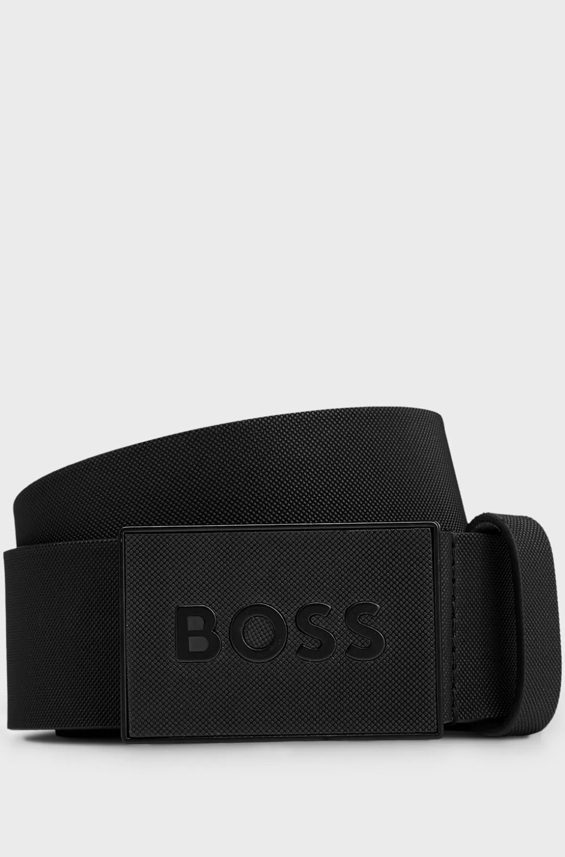 HUGO BOSS Bælte Med Pladespænde I Italiensk Læder