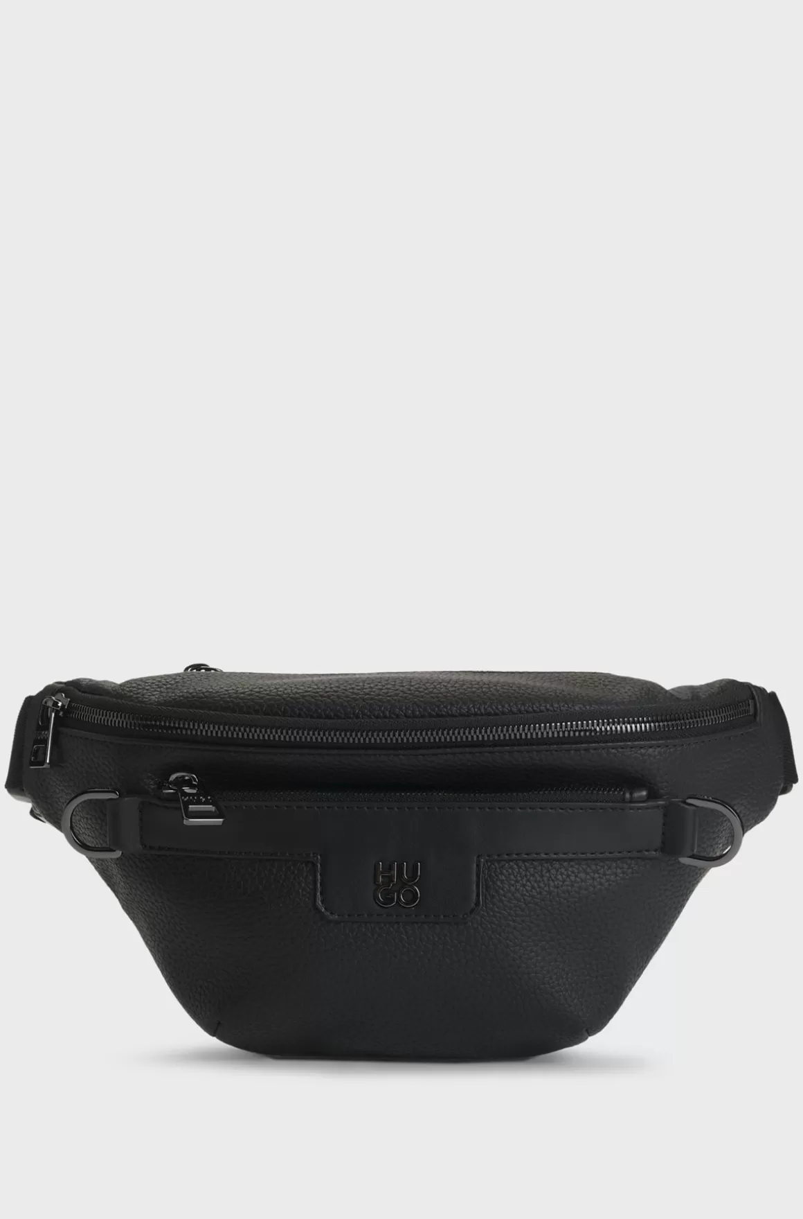 HUGO BOSS Bæltetaske I Imiteret Læder Med Stablet Logo