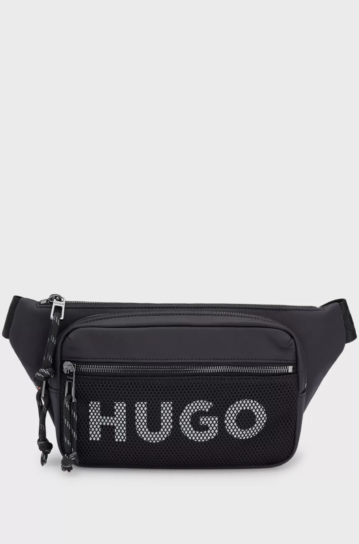 HUGO BOSS Bæltetaske Med Kontrastlogo Og Mesh