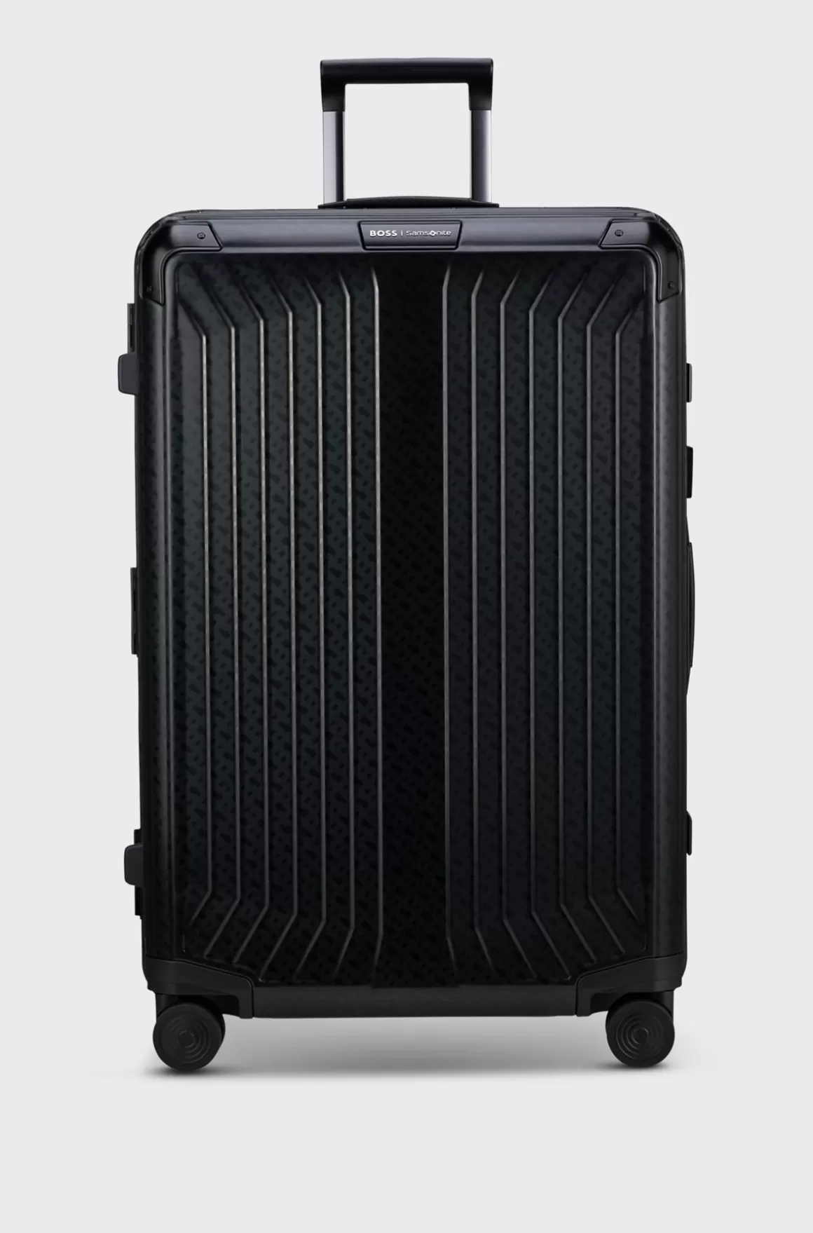 HUGO BOSS BOSS | Samsonite-kuffert I Anodiseret Aluminium Med Monogrammer