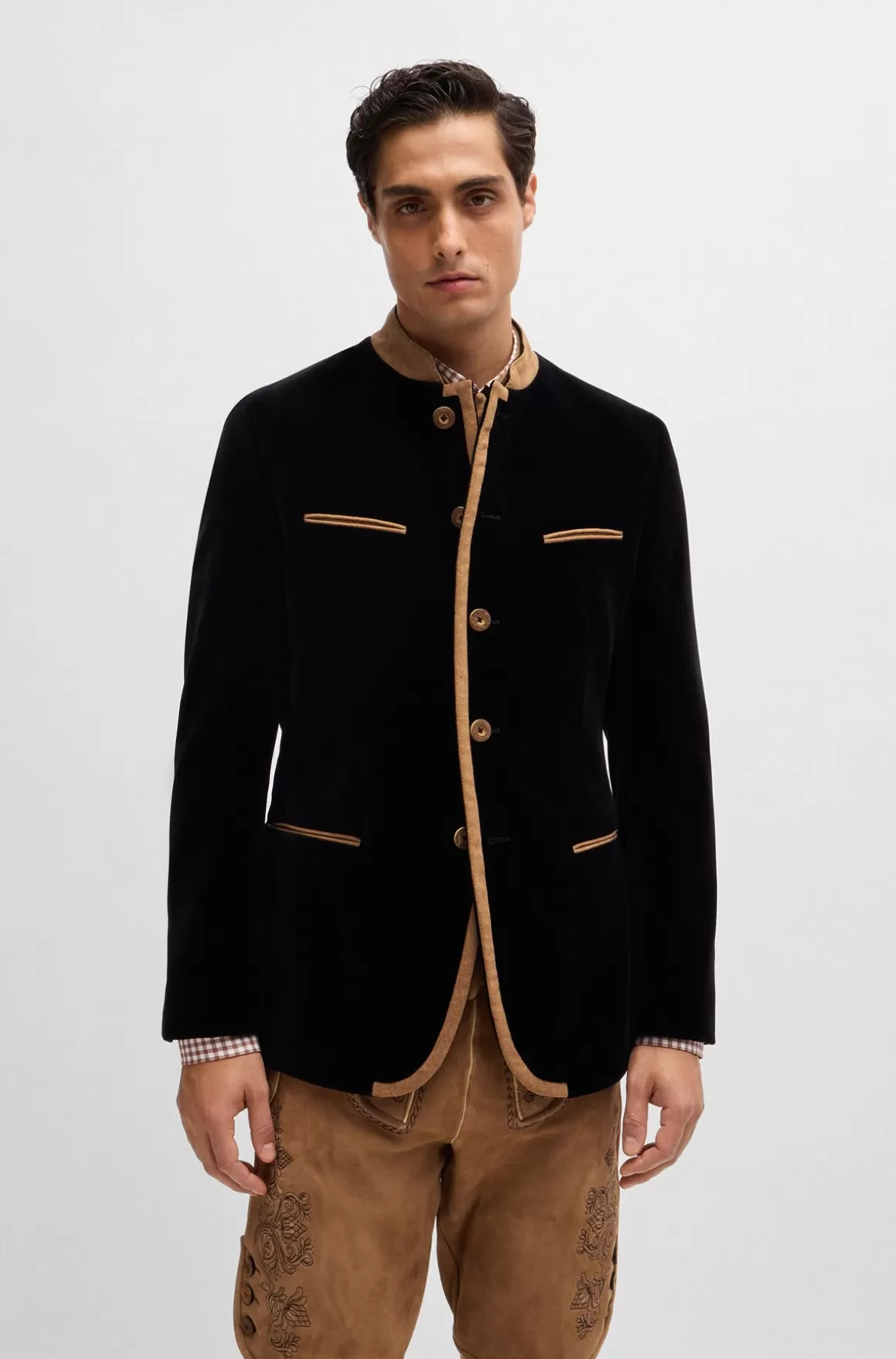 HUGO BOSS BOSS Menswear Trachten-jakke I Bomuldsvelour