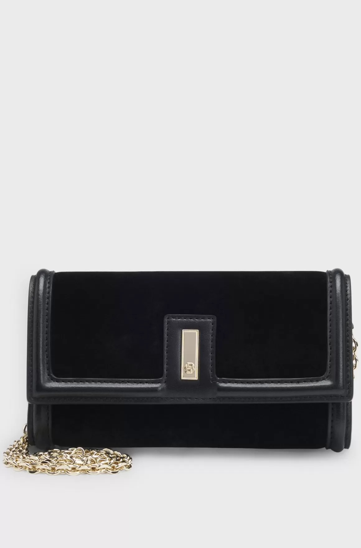 HUGO BOSS BOSS X Kinga Mathe-clutchtaske I Velour Med Brandet Lukning