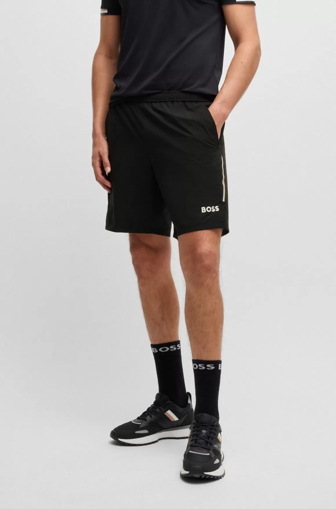 HUGO BOSS BOSS X Matteo Berrettini Tennisshorts Med Firevejsstræk