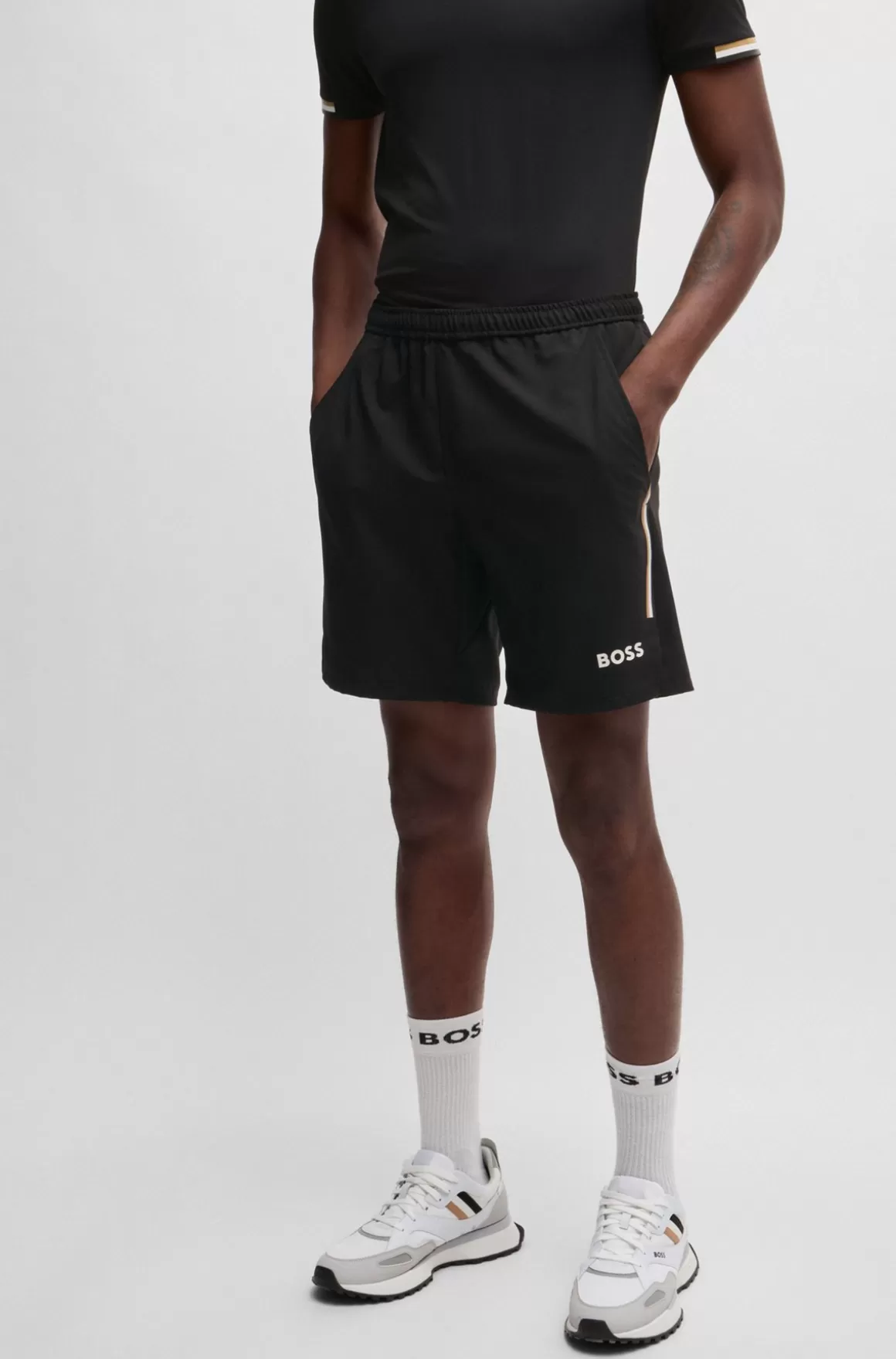 HUGO BOSS BOSS X Matteo Berrettini-tennisshorts Med Firevejsstræk