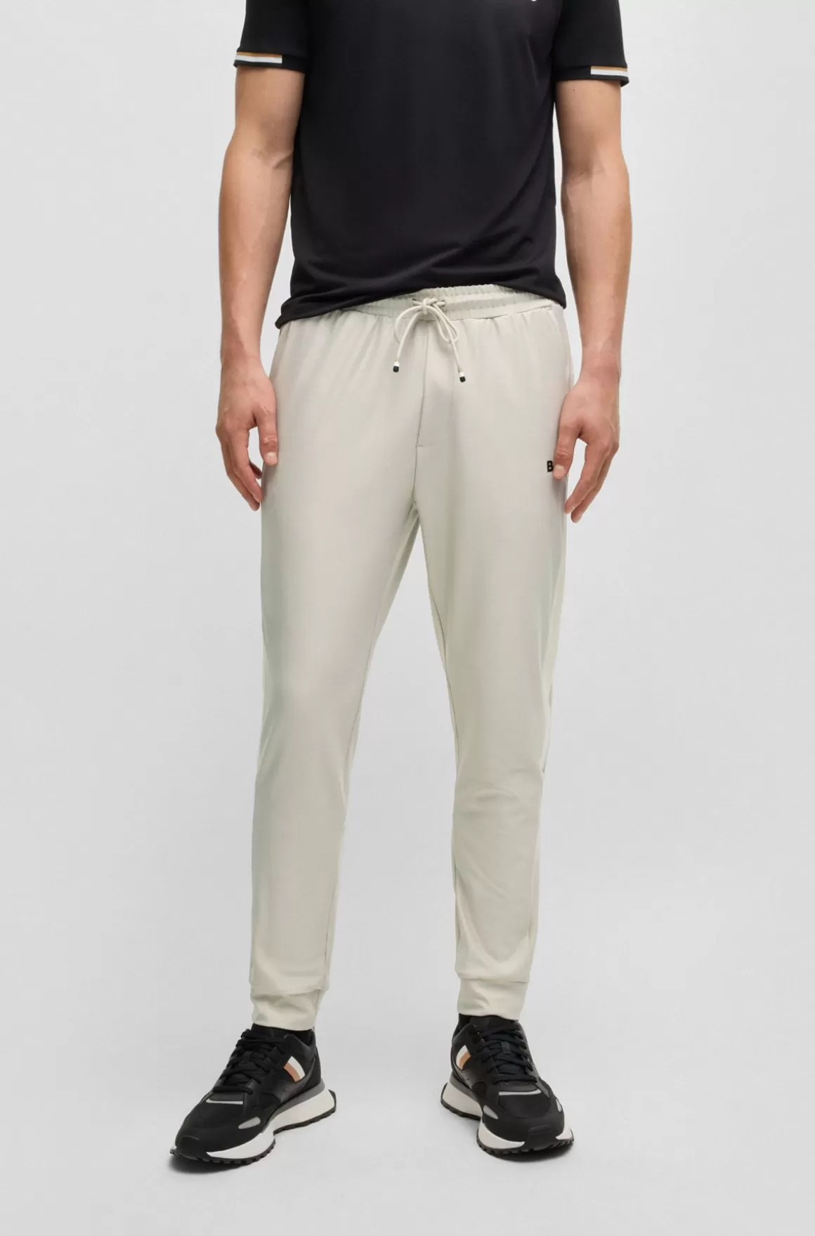 HUGO BOSS BOSS X Matteo Berrettini-tracksuit-bukser Med Kontrastkantbånd Og Branding