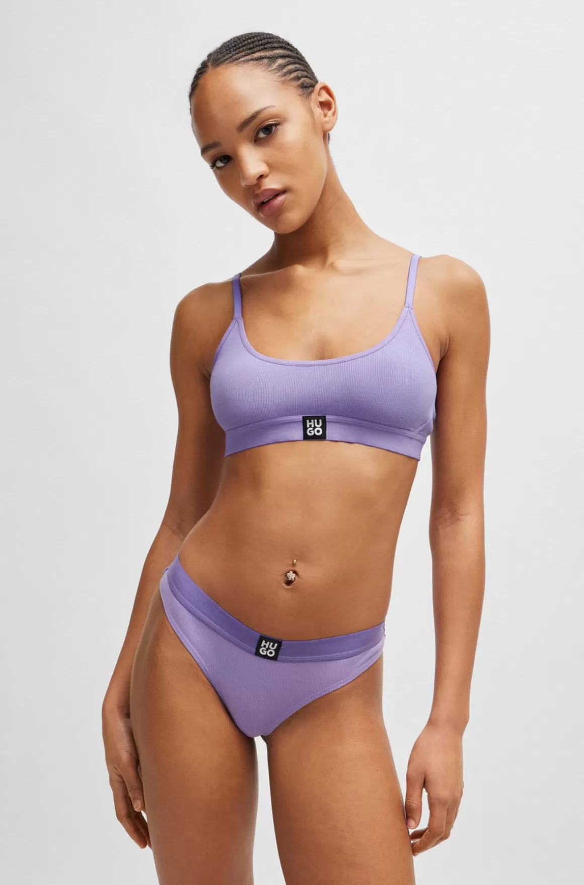 HUGO BOSS Bralette I Modal Med Stræk Og Logo På Linningen