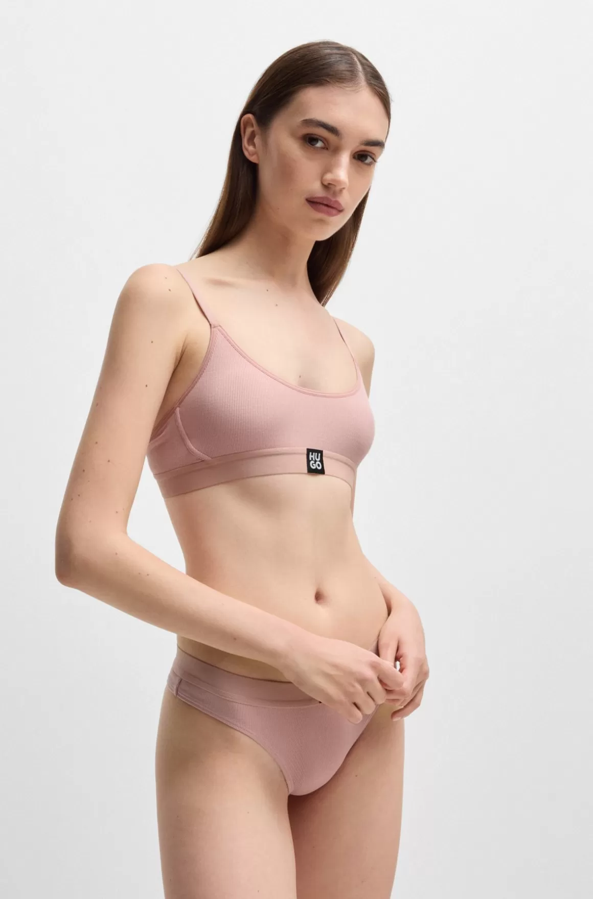 HUGO BOSS Bralette I Modal Med Stræk Og Logo På Linningen