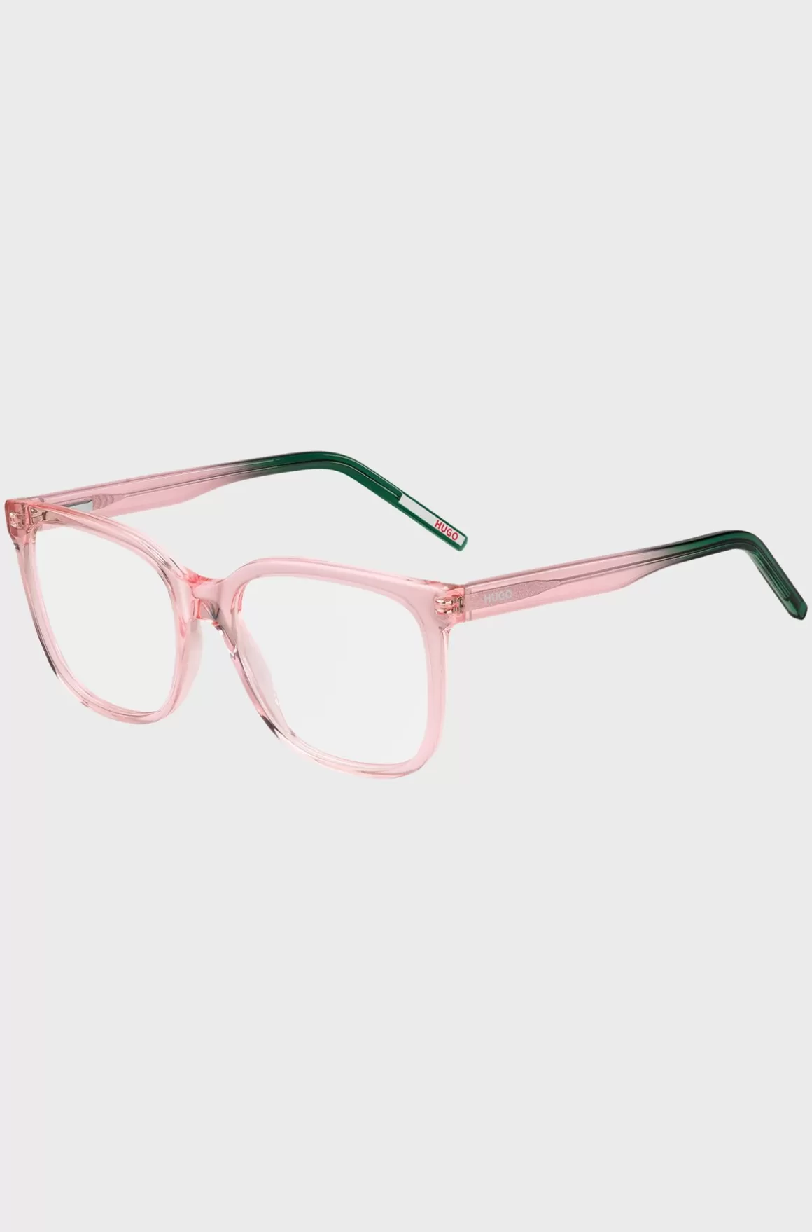 HUGO BOSS Briller Med Styrke I Lyserød Acetat Med Grønne Endespidser