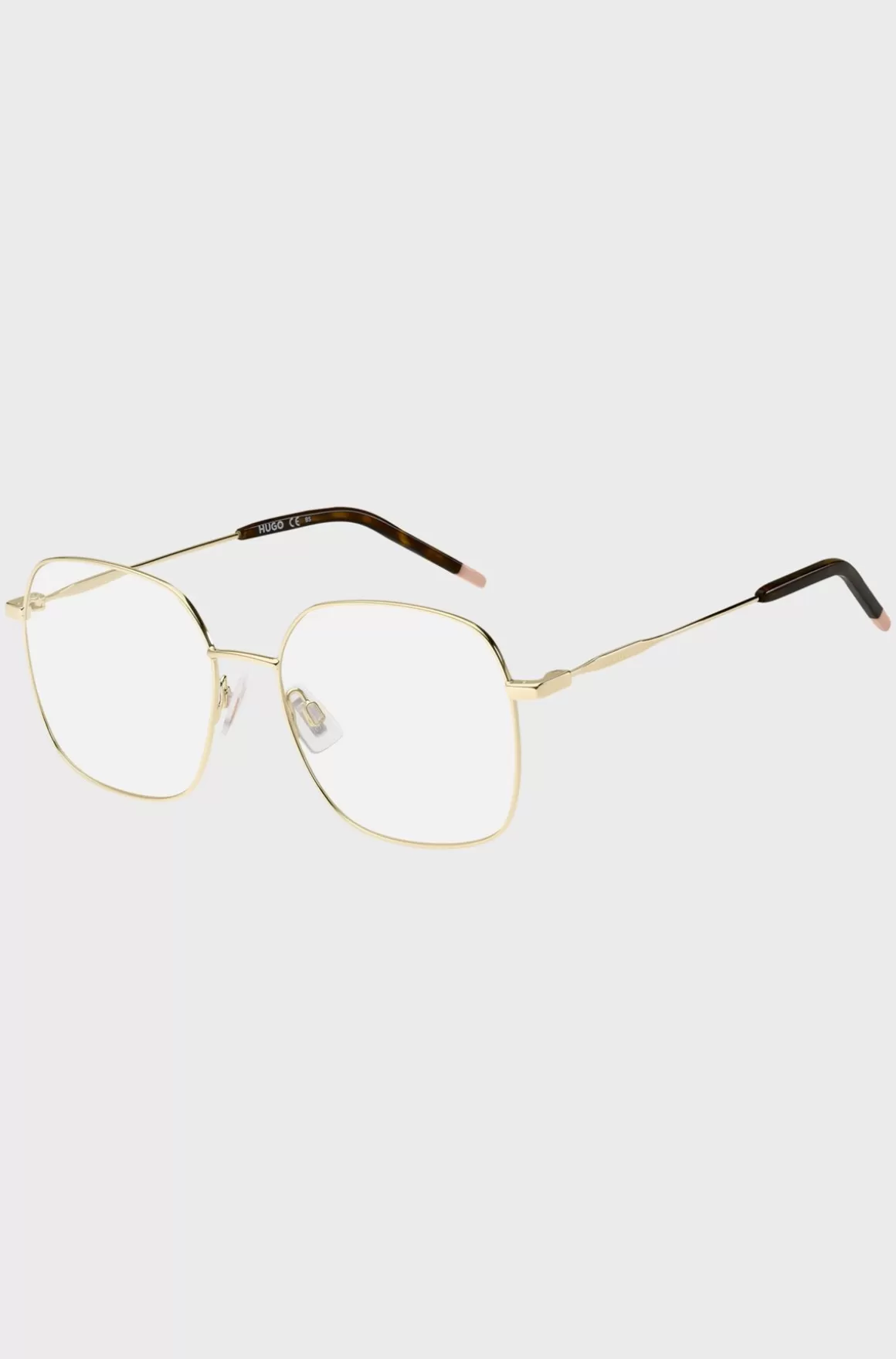 HUGO BOSS Brillestel I Guldtoner Med Spidser I Havana-acetat