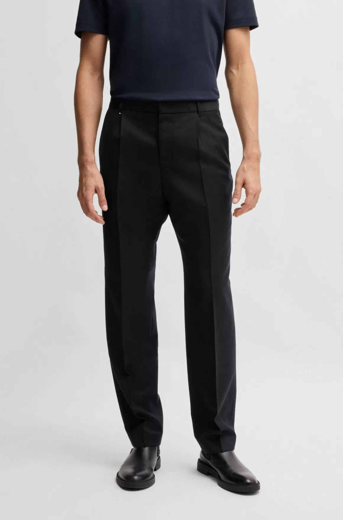 HUGO BOSS Bukser I Uld Med Stræk Fra BOSS SELECTED BY BECKHAM