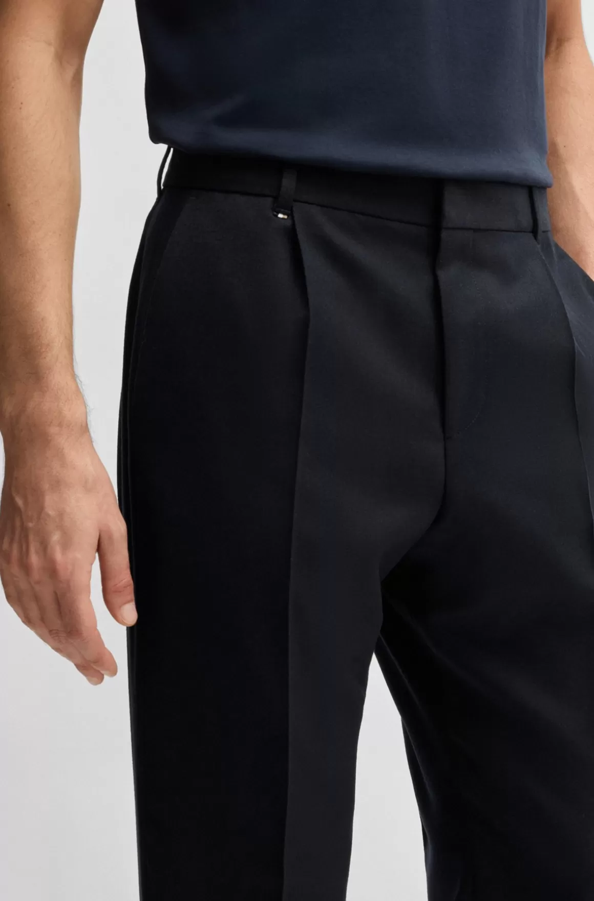 HUGO BOSS Bukser I Uld Med Stræk Fra BOSS SELECTED BY BECKHAM