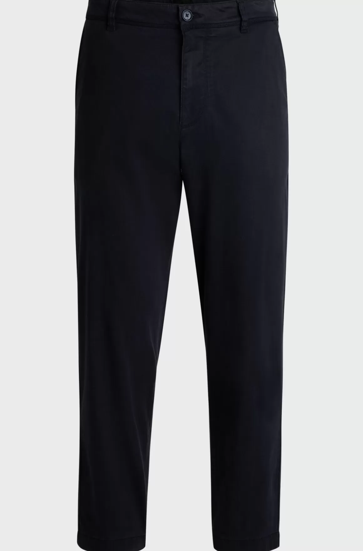HUGO BOSS Bukser Med Almindelig Talje Og Tapered Fit I Twill Med Stræk
