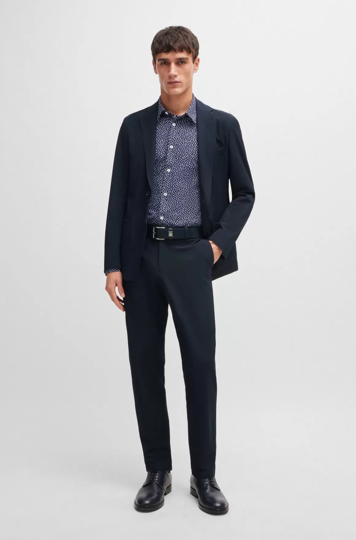 HUGO BOSS Bukser Med Moderne Fit I Krølresistent Performance-stof Med Stræk