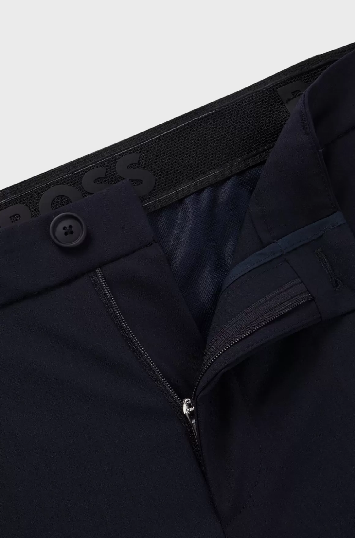 HUGO BOSS Bukser Med Moderne Fit I Performance-stof Af Uldblanding Med Stræk