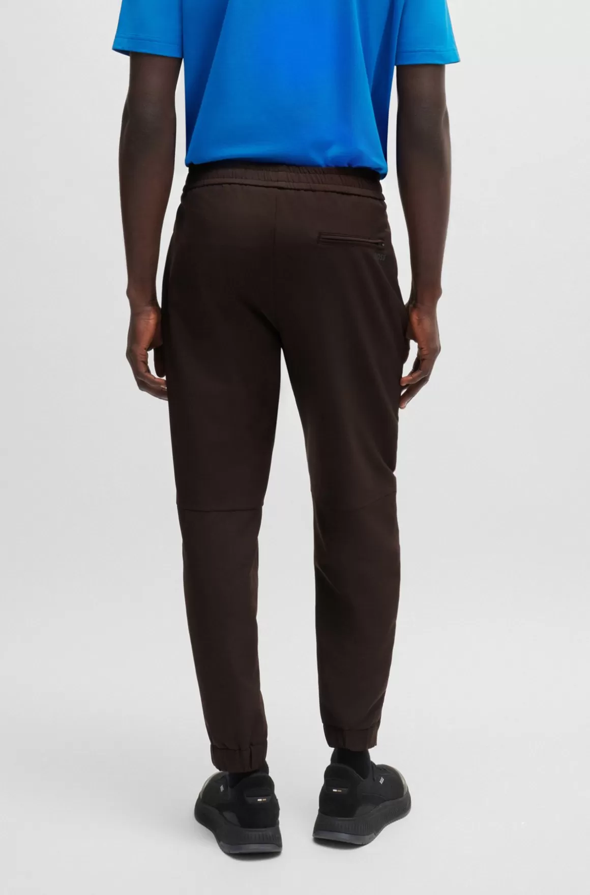 HUGO BOSS Chinos Med Tapered Fit I Strygelet Stof Med Stræk I Fire Retninger