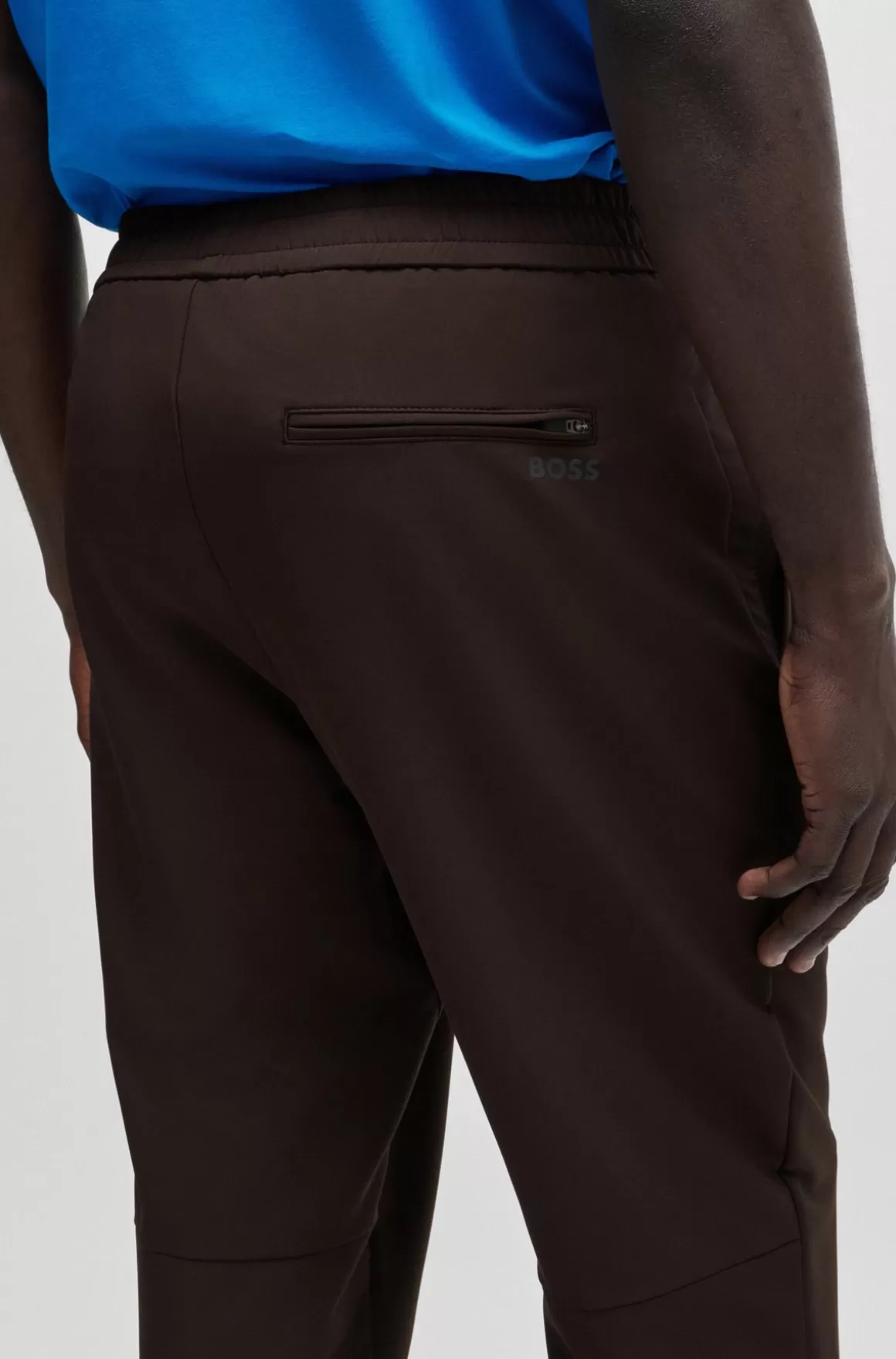 HUGO BOSS Chinos Med Tapered Fit I Strygelet Stof Med Stræk I Fire Retninger