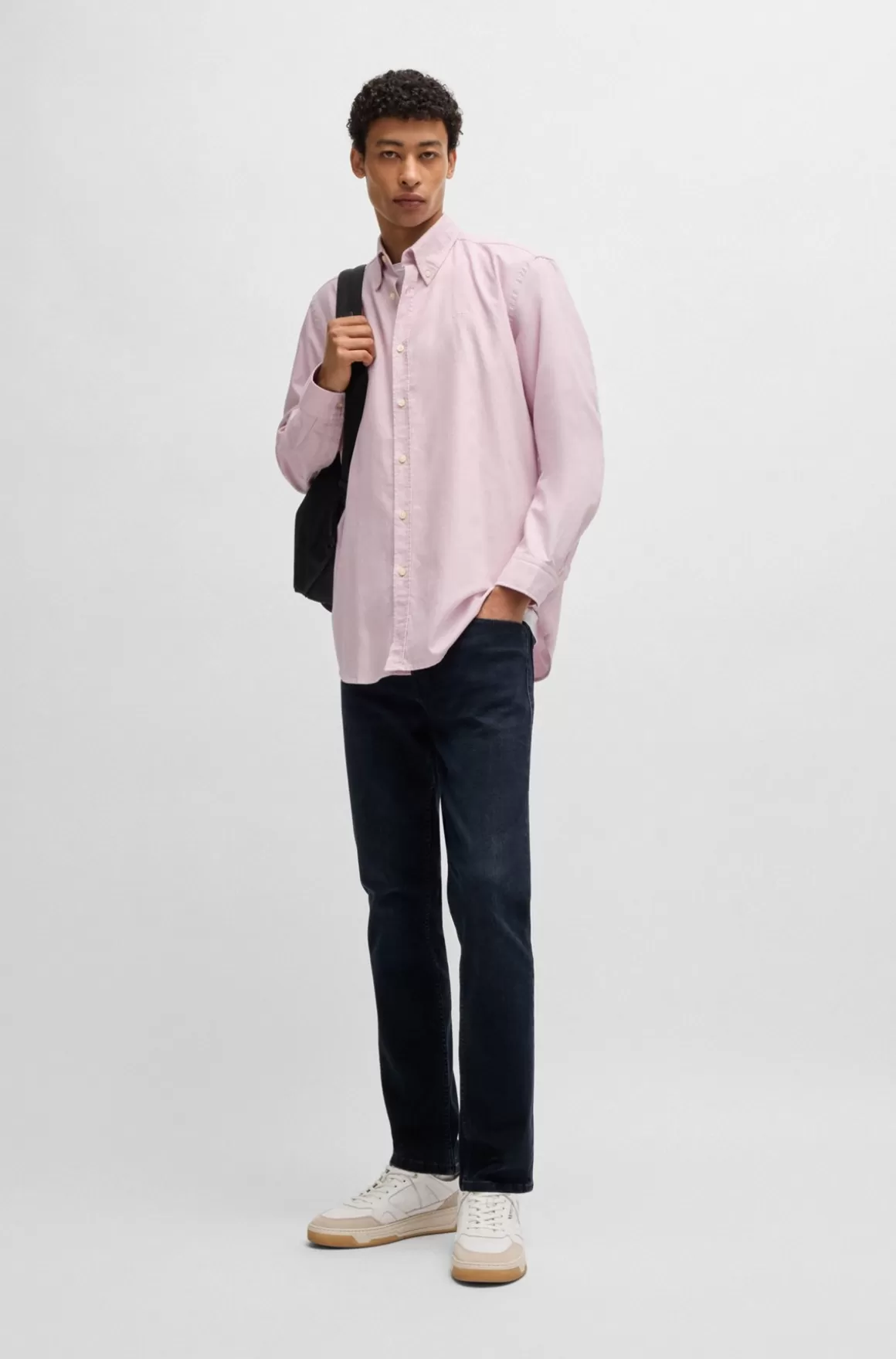 HUGO BOSS Delaware Jeans Med Slim Fit I Ekstra Blød Og Lækker Blåsort Denim
