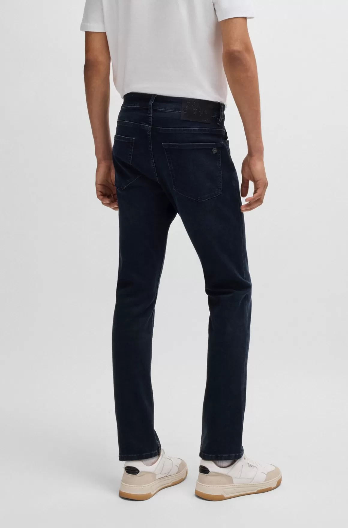 HUGO BOSS Delaware Jeans Med Slim Fit I Ekstra Blød Og Lækker Blåsort Denim