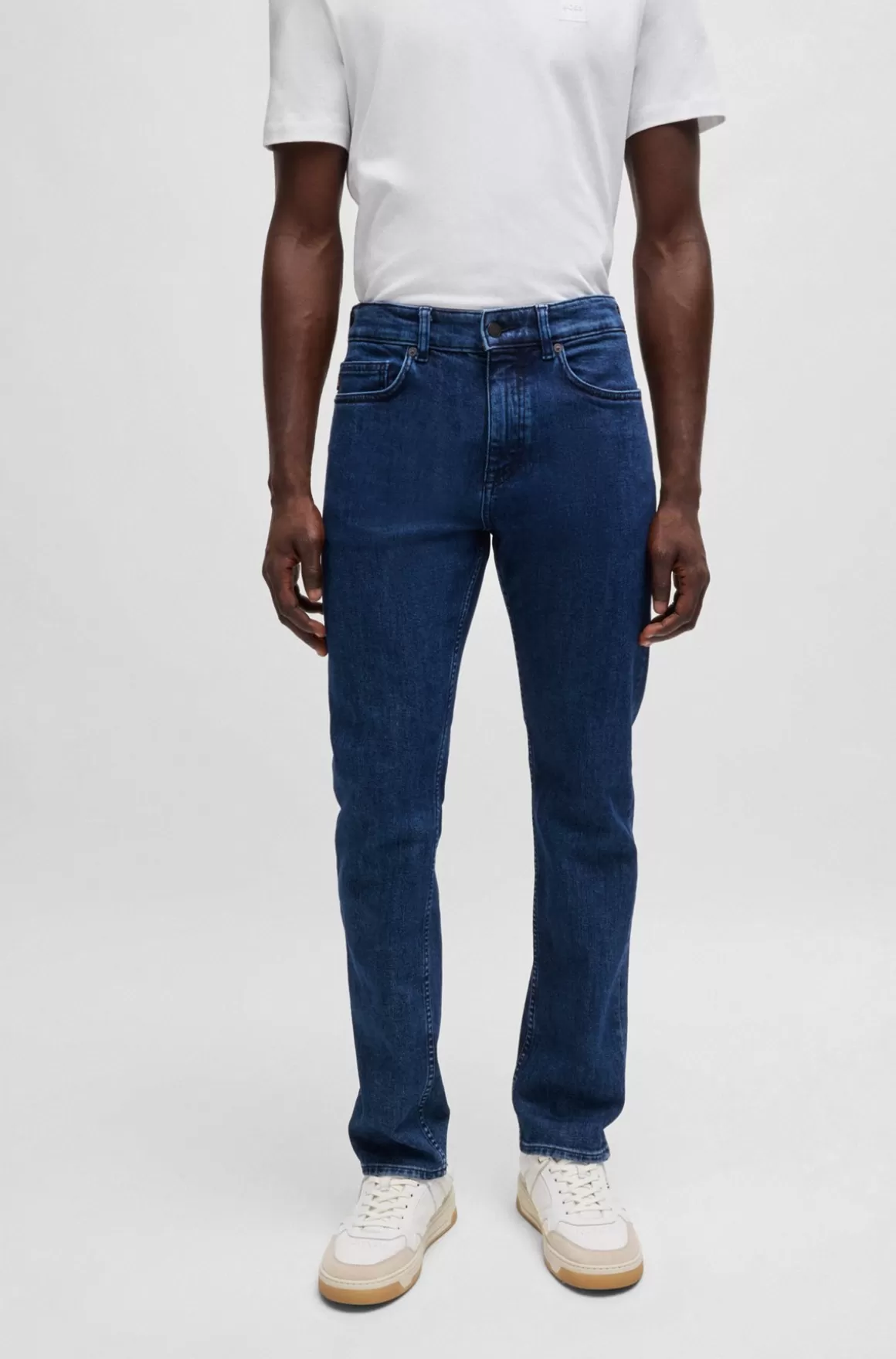 HUGO BOSS Delaware Jeans Med Slim Fit I Denim Med Behageligt Stræk