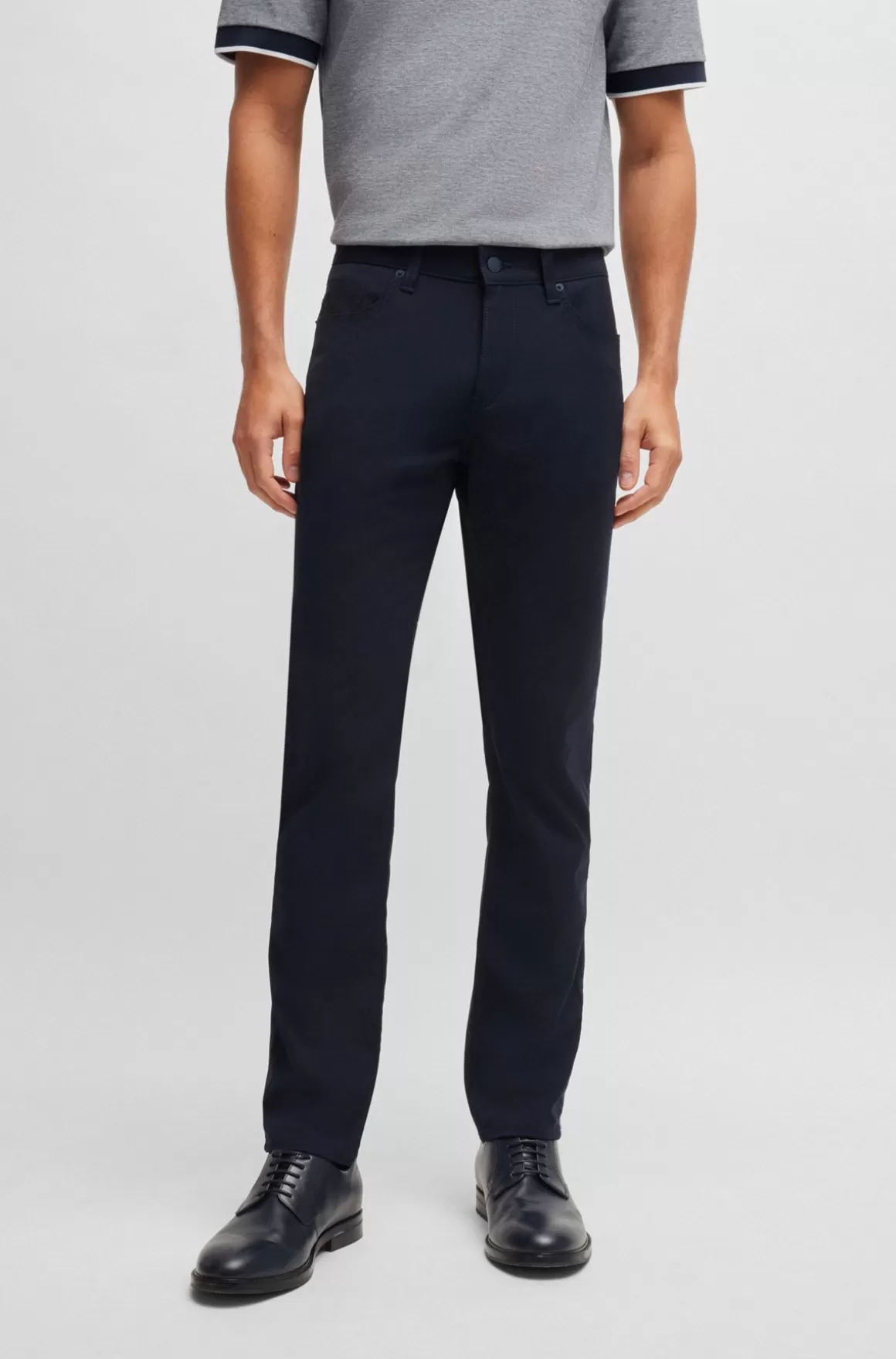HUGO BOSS Delaware Jeans Med Slim Fit I Vævet Strækmateriale