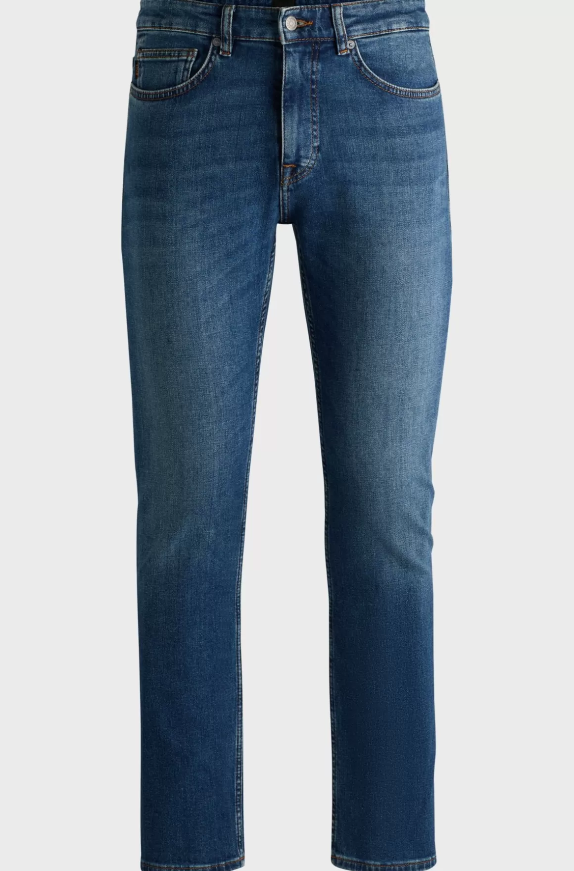 HUGO BOSS Delaware Slim Fit Blå Jeans I Behagelig Denim Med Stræk