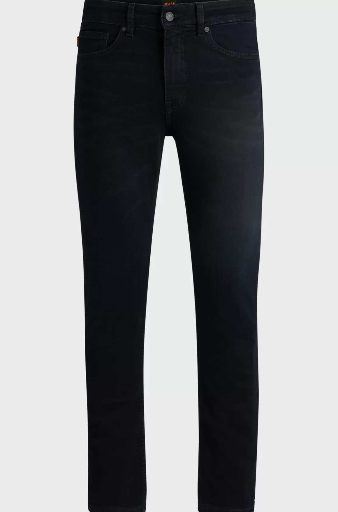HUGO BOSS Delaware Slim Fit Jeans I Blåsort Denim Med Behageligt Stræk