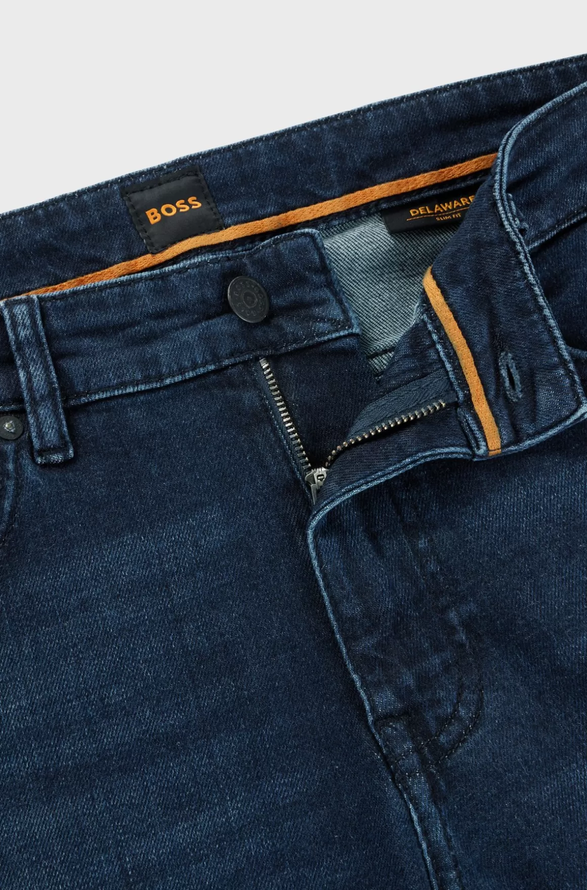 HUGO BOSS Delaware Slim Fit Jeans I Denim Med Behageligt Stræk