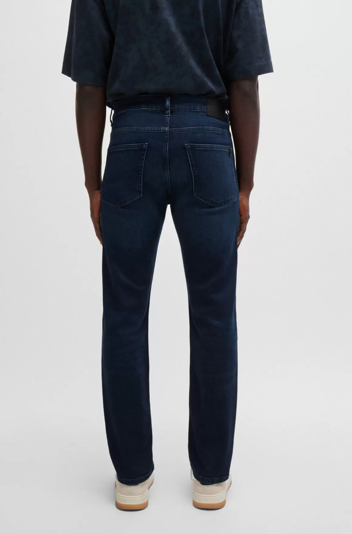 HUGO BOSS Delaware Slim Fit Jeans I Denim Med Behageligt Stræk