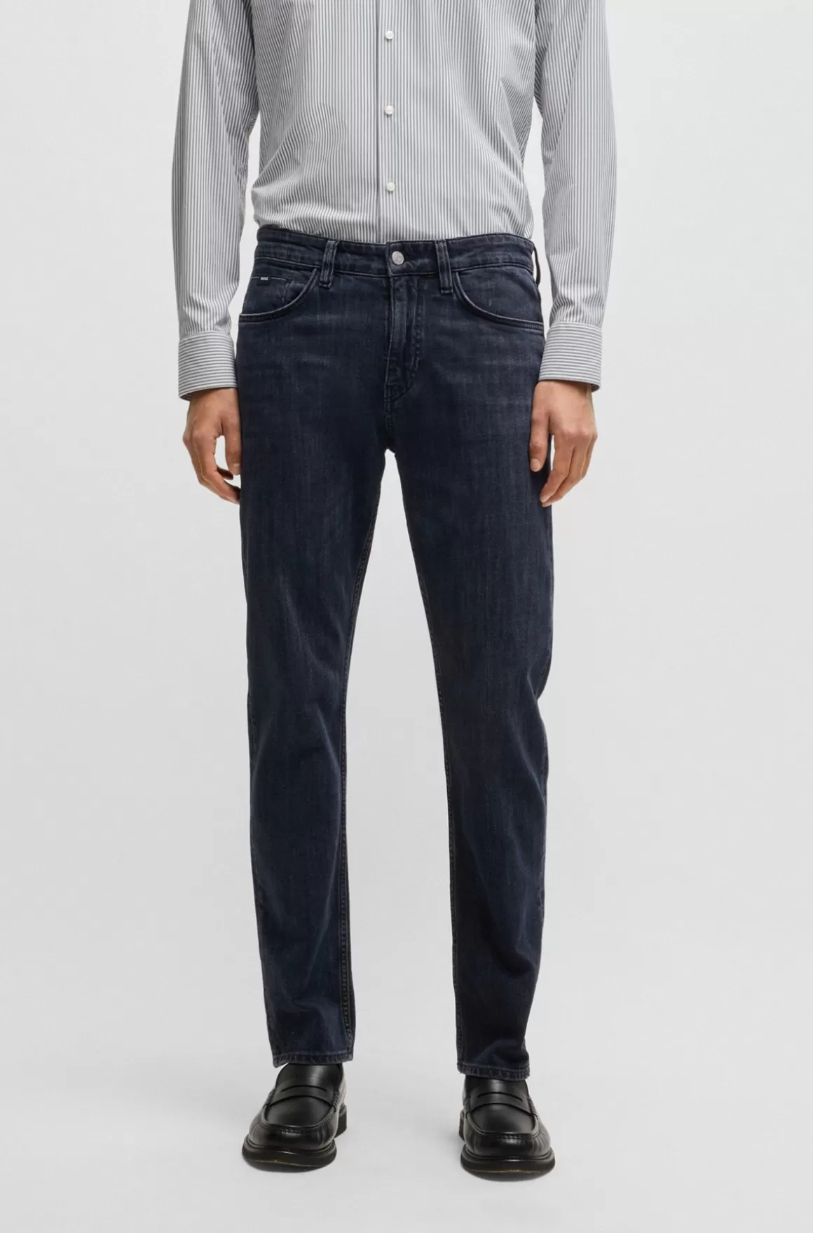 HUGO BOSS Delaware-jeans Med Slim Fit I Denim Med Stræk