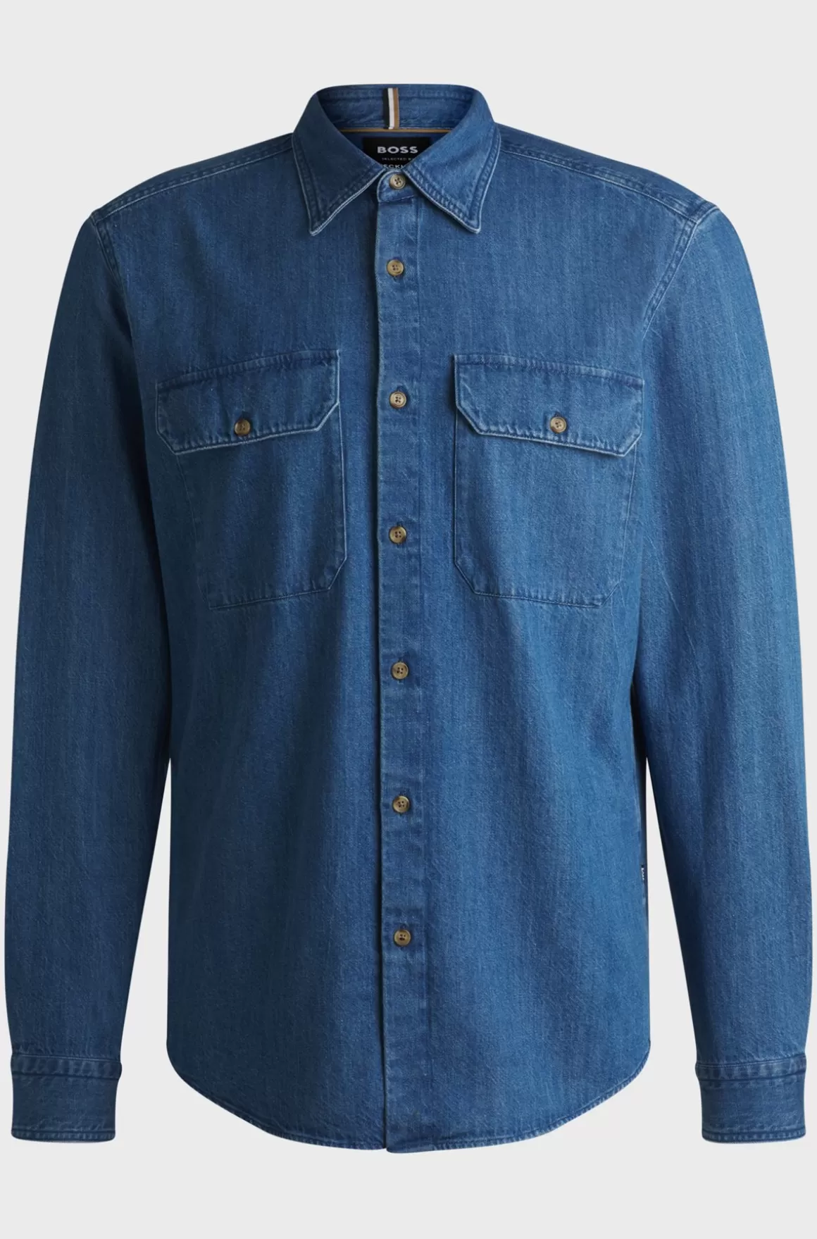 HUGO BOSS Denimskjorte Med Regular Fit Fra BOSS SELECTED BY BECKHAM