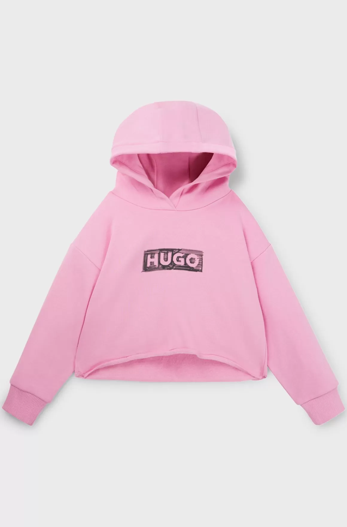 Børn HUGO BOSS Fleecehættetrøje Med Logografik Til Børn