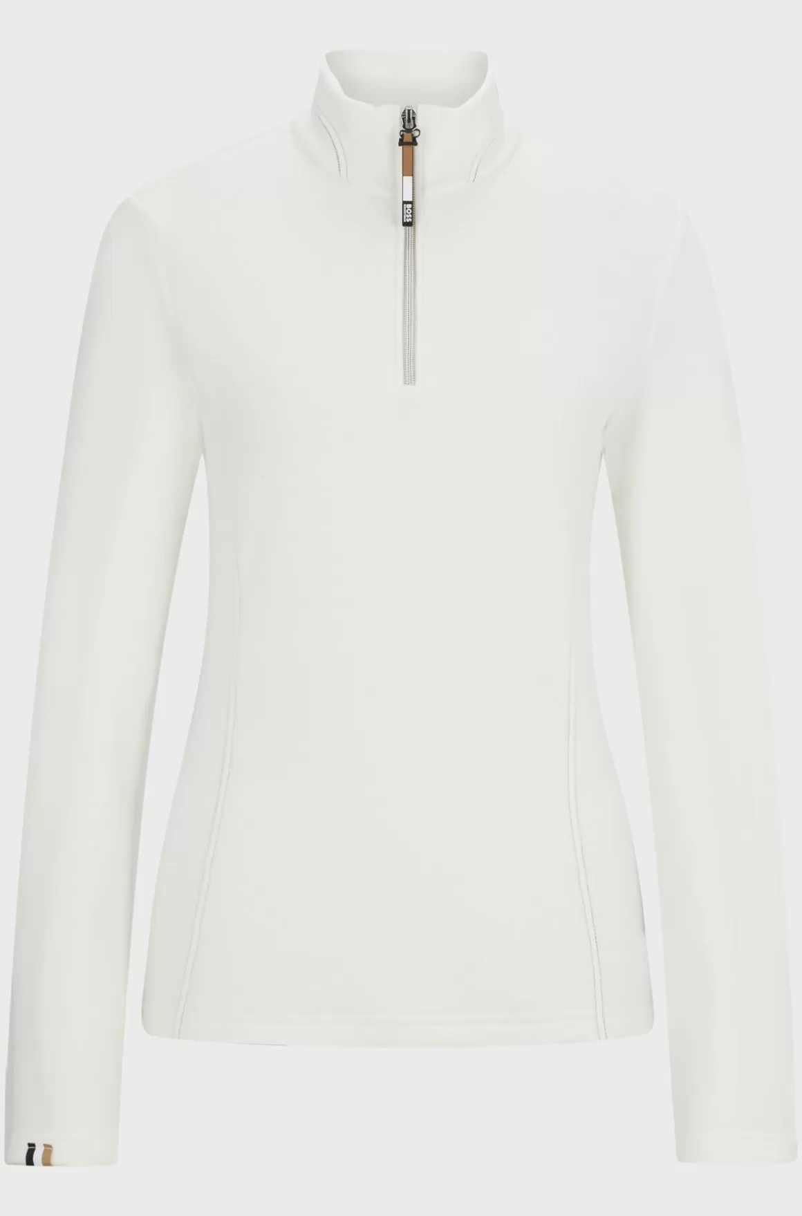 HUGO BOSS Fleecetrøje Til Hestesport Med Lynlåshals I Ultralet Stof