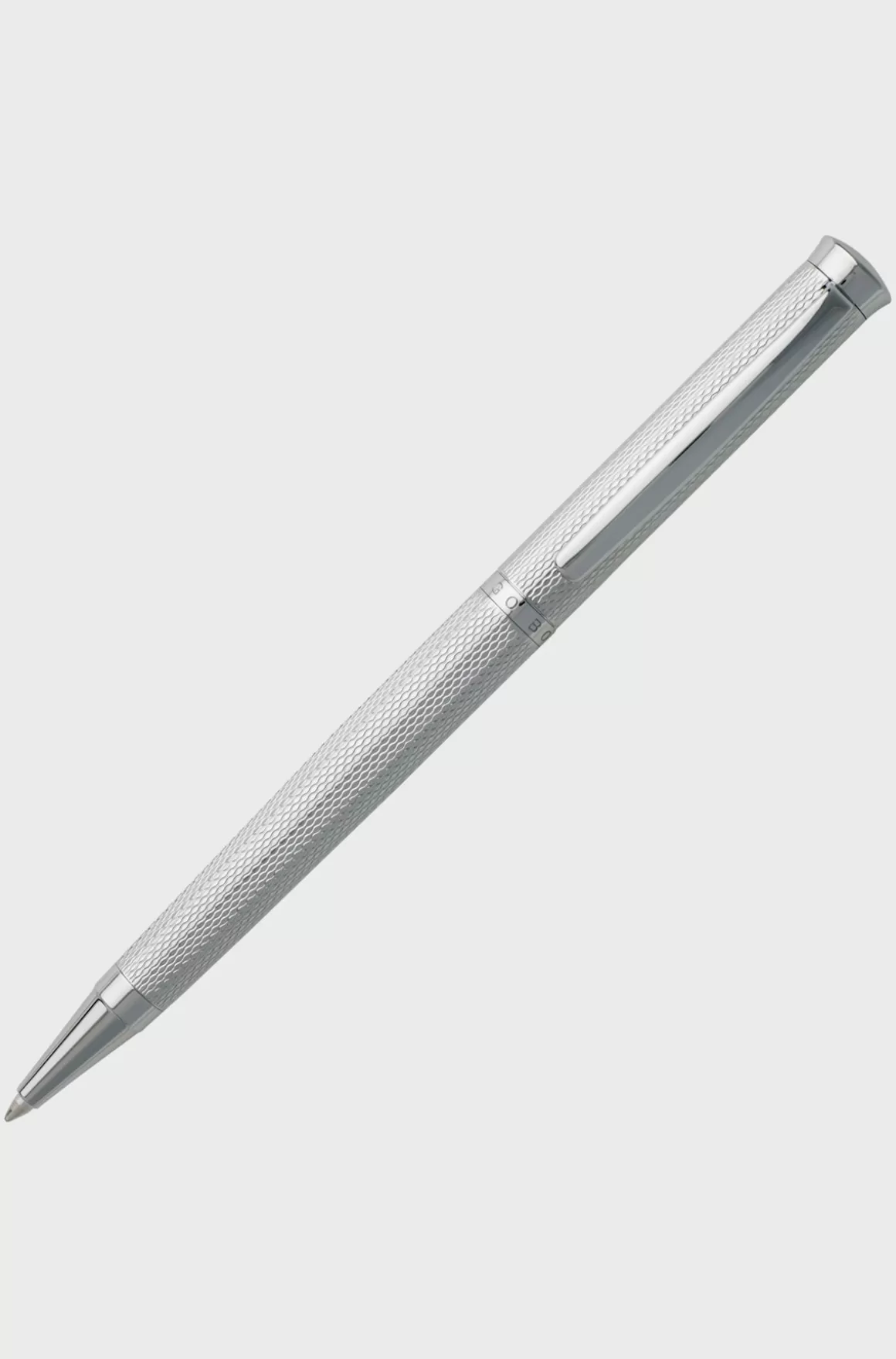HUGO BOSS Forkromet Kuglepen Med Diamantskåret Gravering
